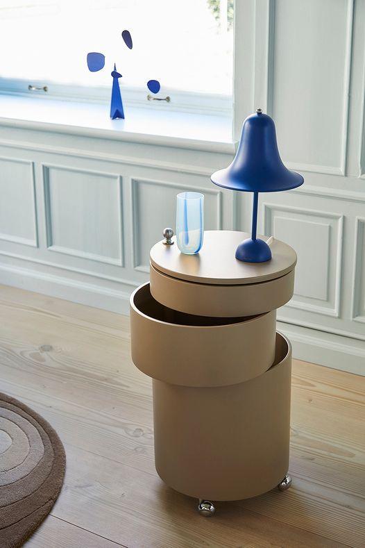 Stolik na kółkach BARBOY beżowy Verpan Eye on Design