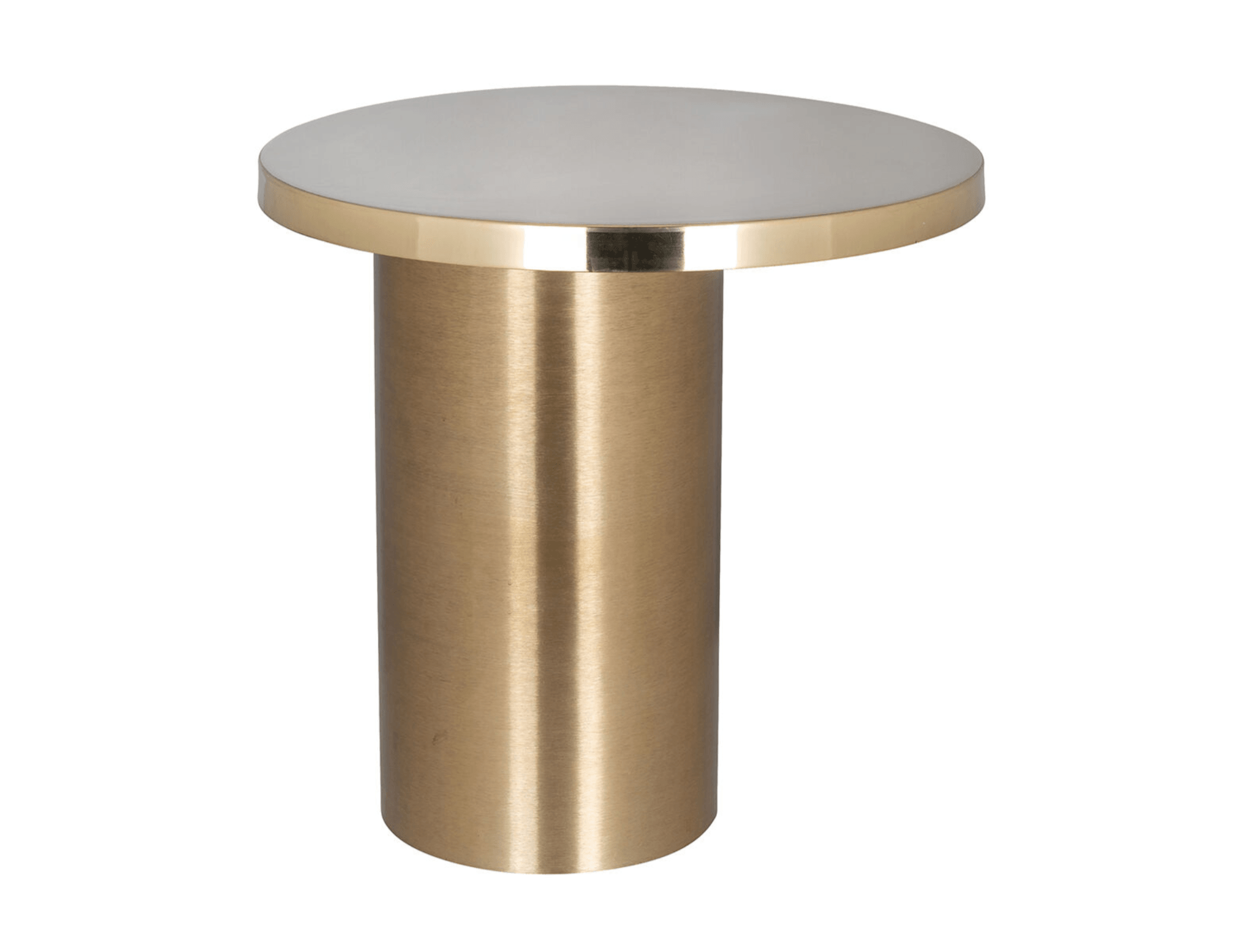 Stolik NAYA beżowy ze złotą podstawą Richmond Interiors Eye on Design