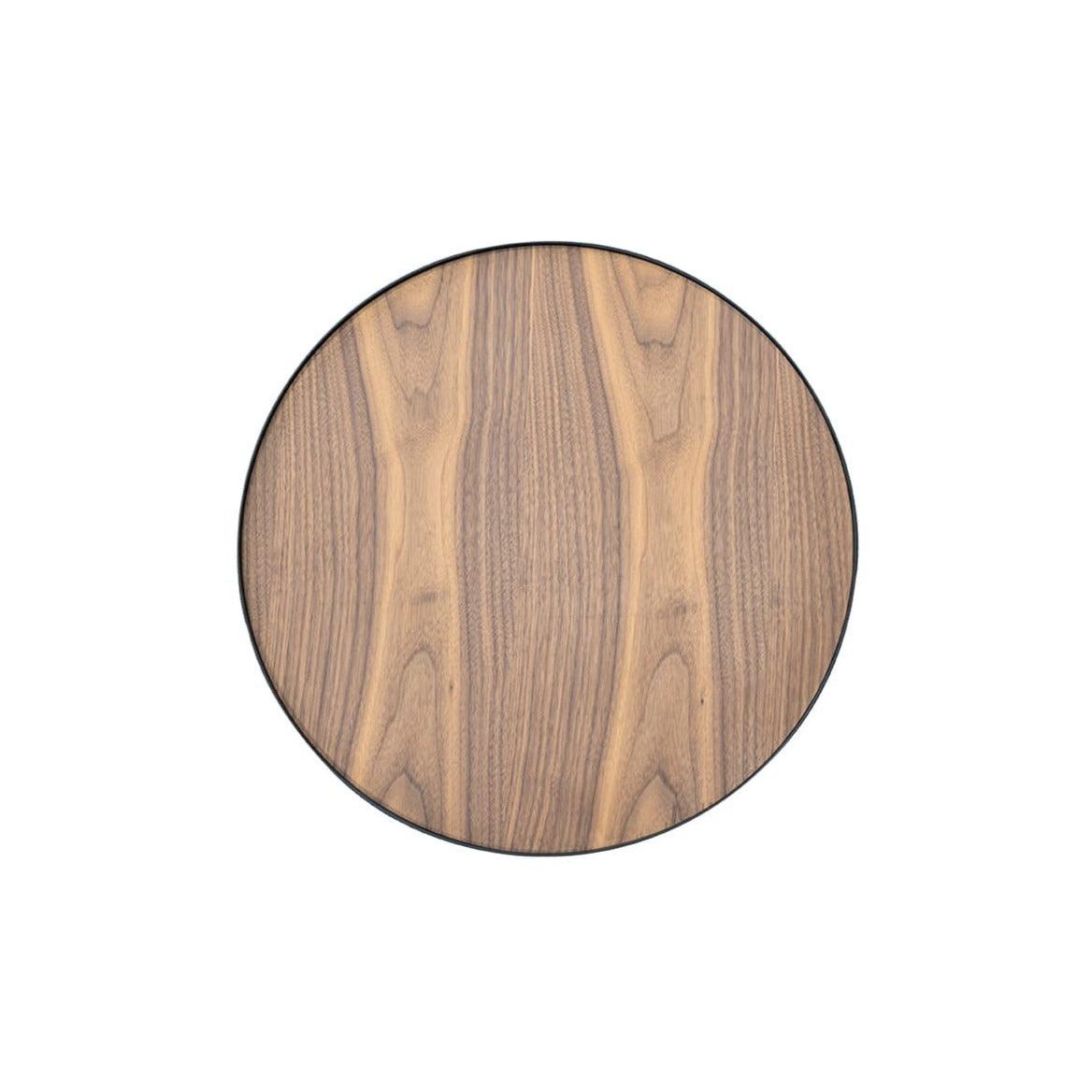 Stolik pomocniczy BIBIA II fornir z czarną podstawą Nobonobo Eye on Design