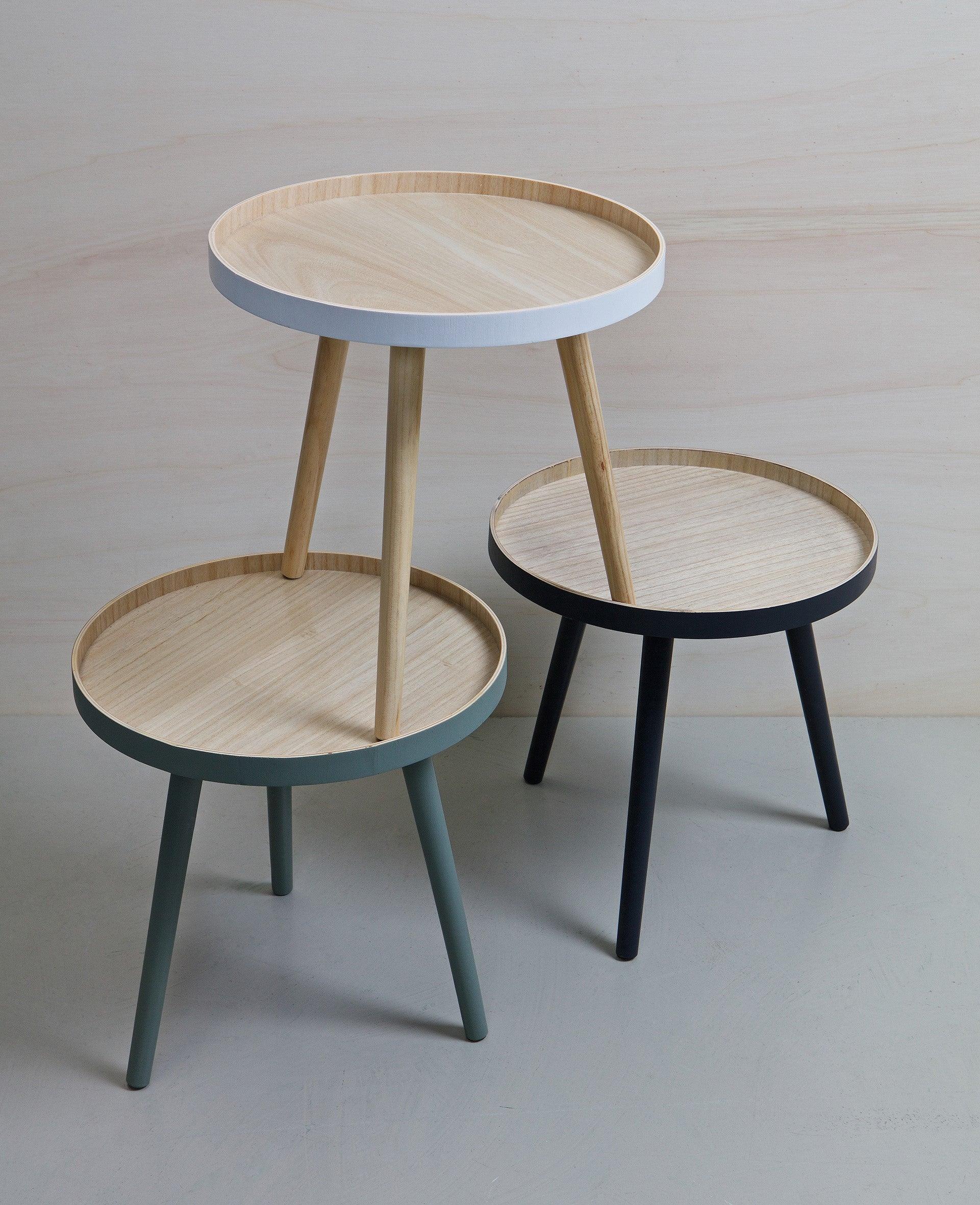 Stolik SASHA biały Woood Eye on Design