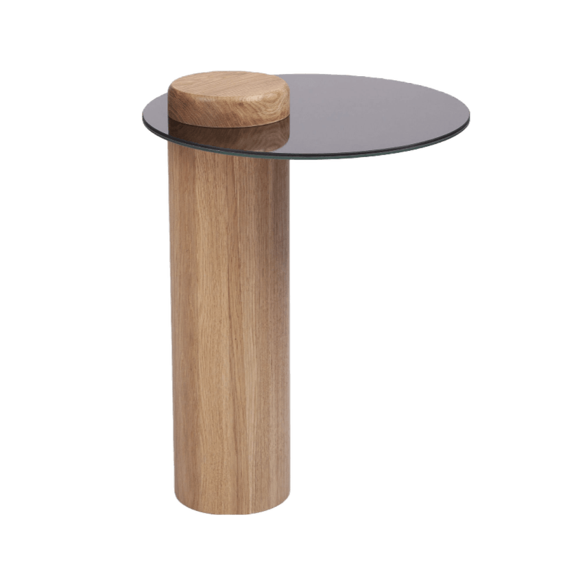 Stolik TYK dąb naturalny z lustrzanym blatem Nordifra Eye on Design