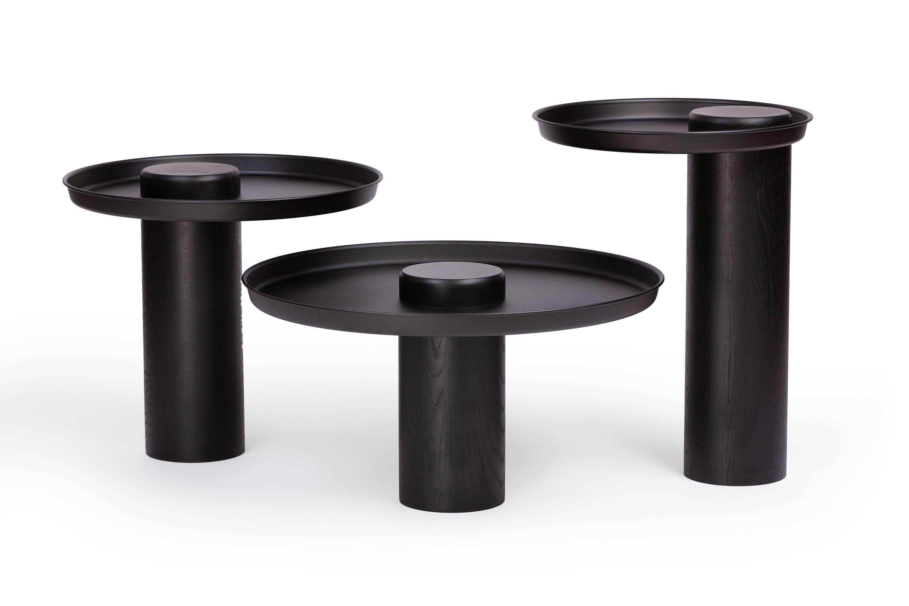 Stolik TYK MIDI czarny dąb z czarnym blatem Nordifra Eye on Design