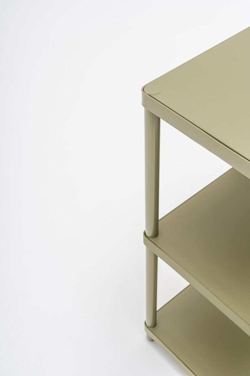 Regał pojedynczy STILT metalowy do salonu – styl minimalistyczny