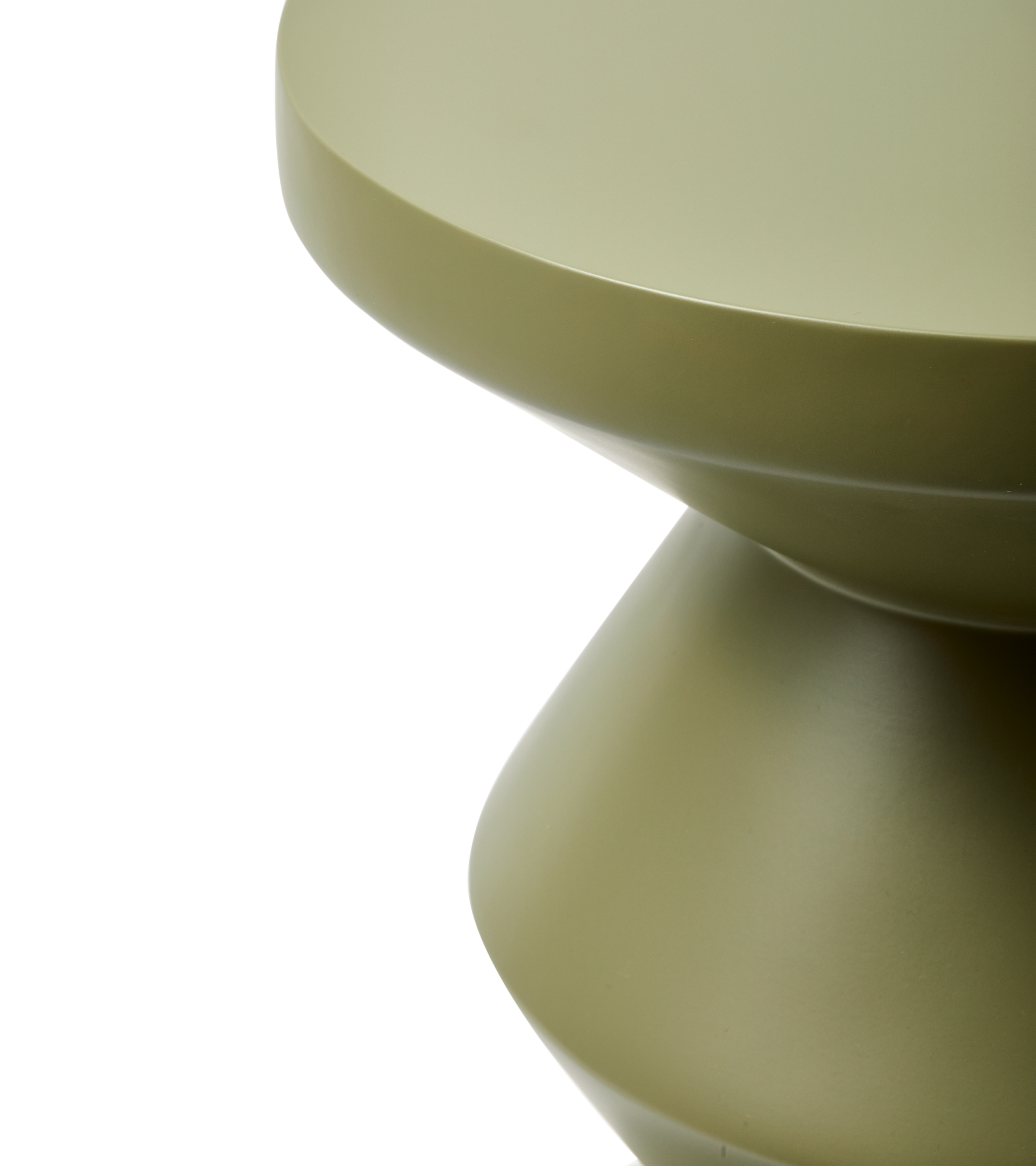 ZIG ZAG MATT olive outdoor stool