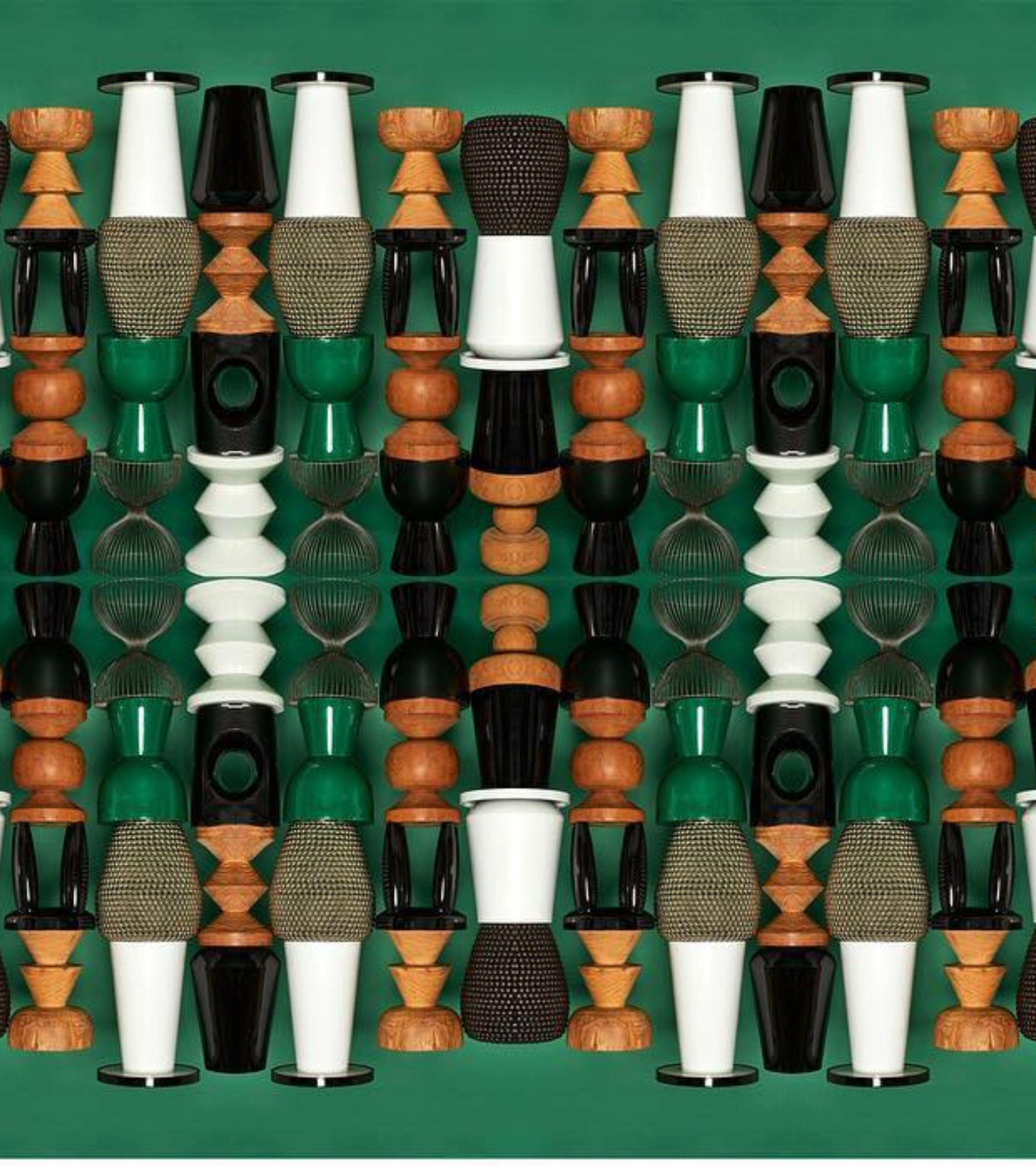 Venkovní stoleček ZIG ZAG MATT bílý