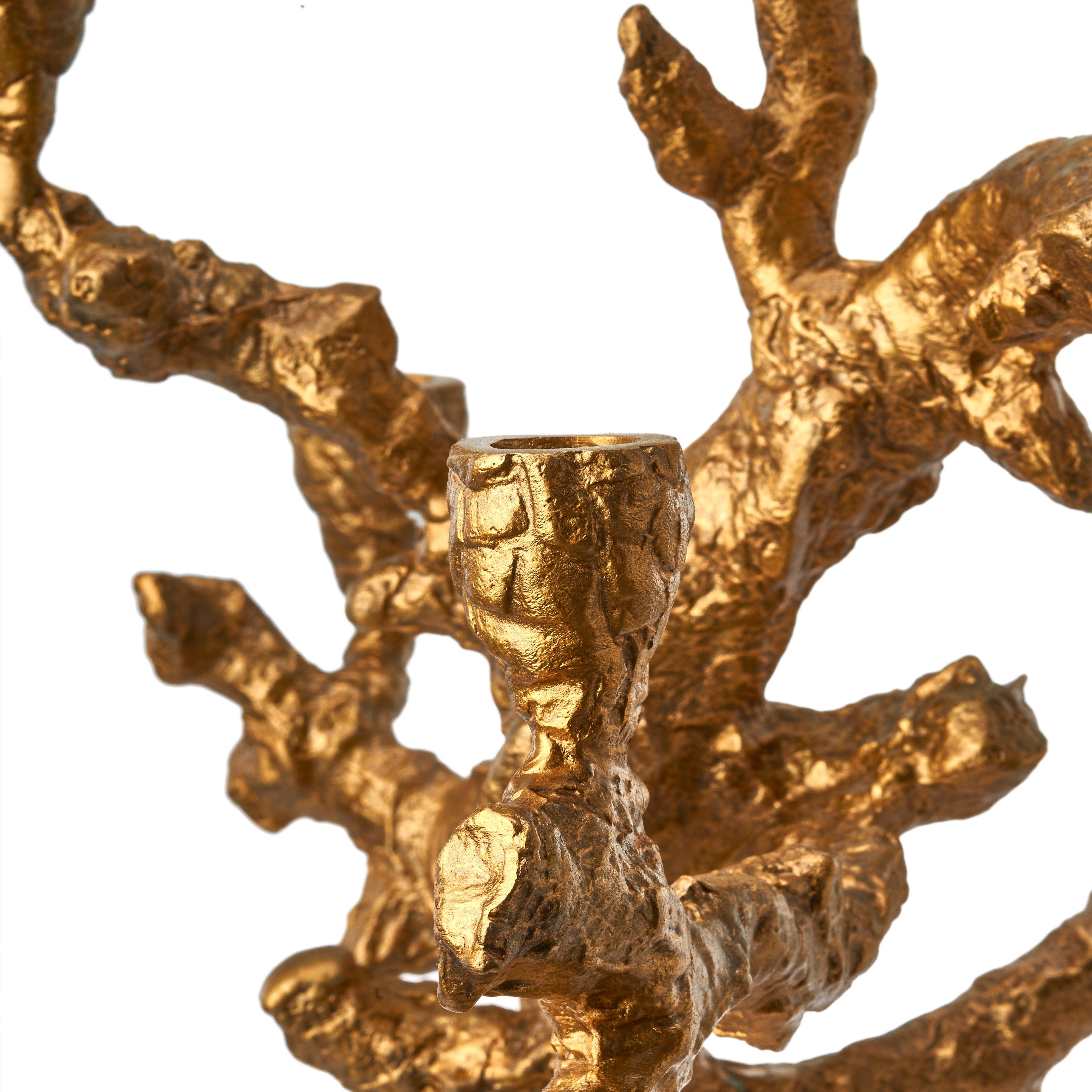 Świecznik APPLE TREE złoty Pols Potten Eye on Design