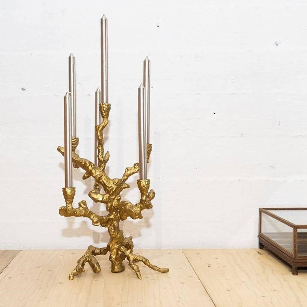 Świecznik APPLE TREE złoty Pols Potten Eye on Design