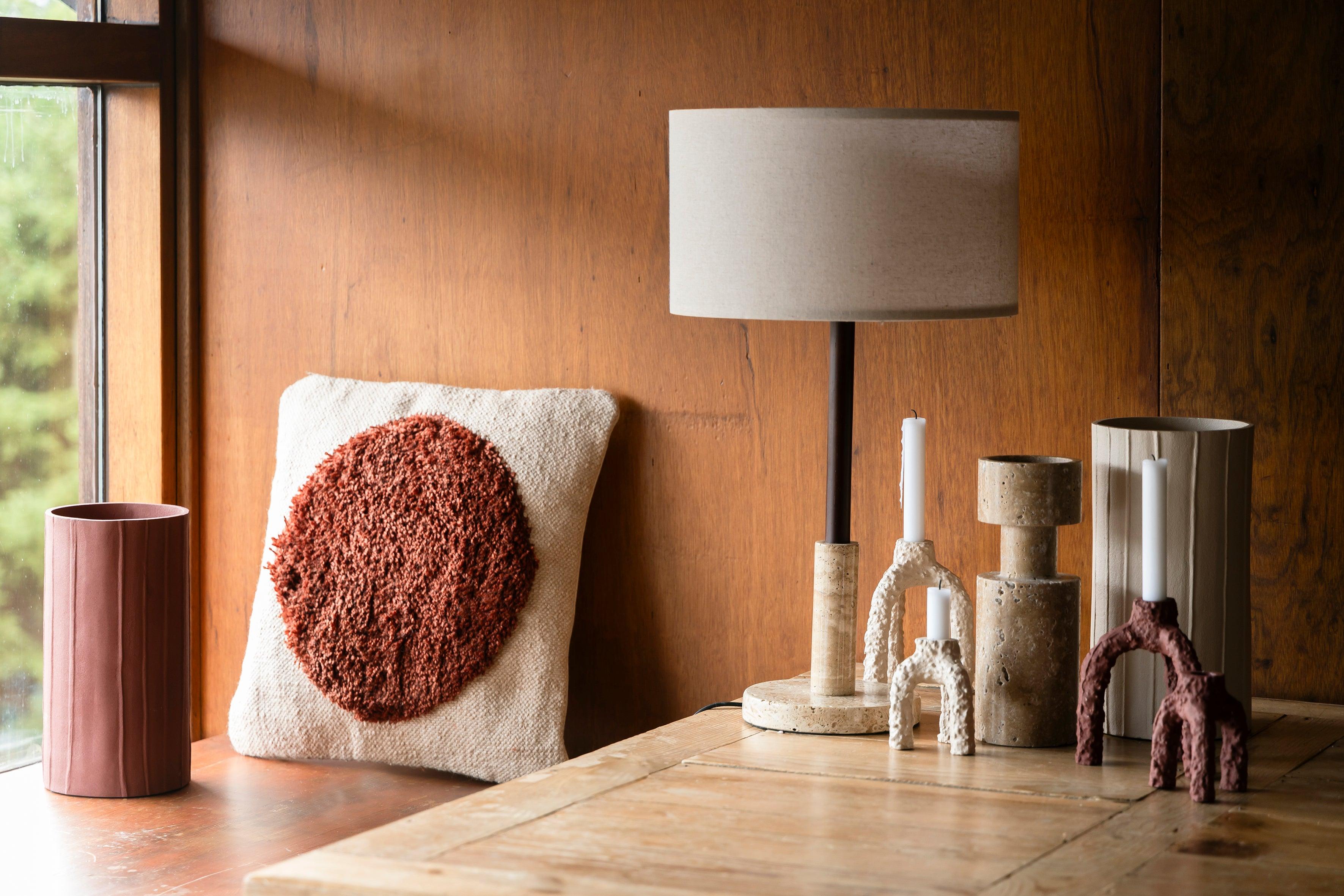 Cruz Candle Holder S Beige Dutchbone Eye on Design