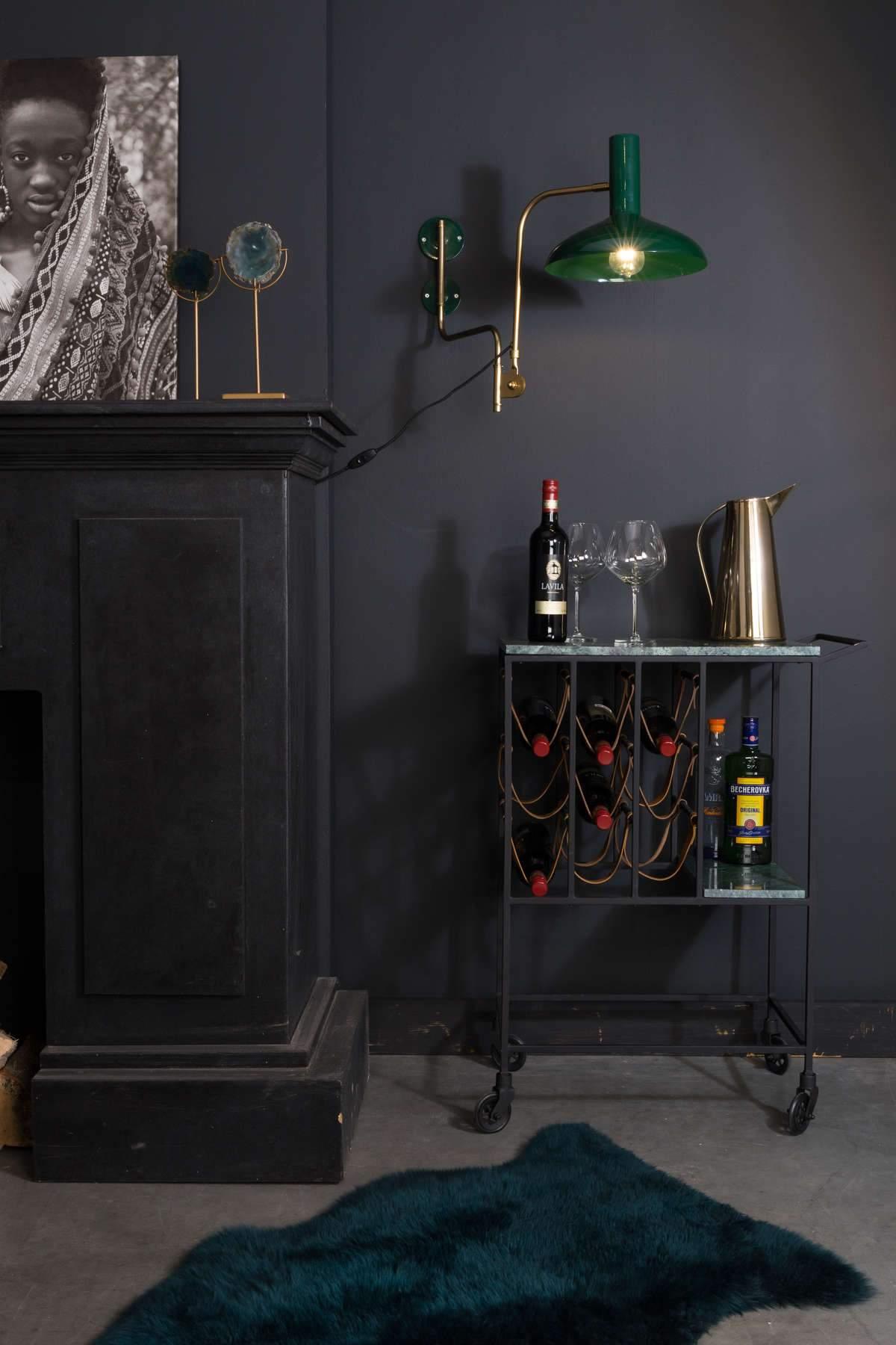 Świecznik GEM zielony agat Dutchbone Eye on Design