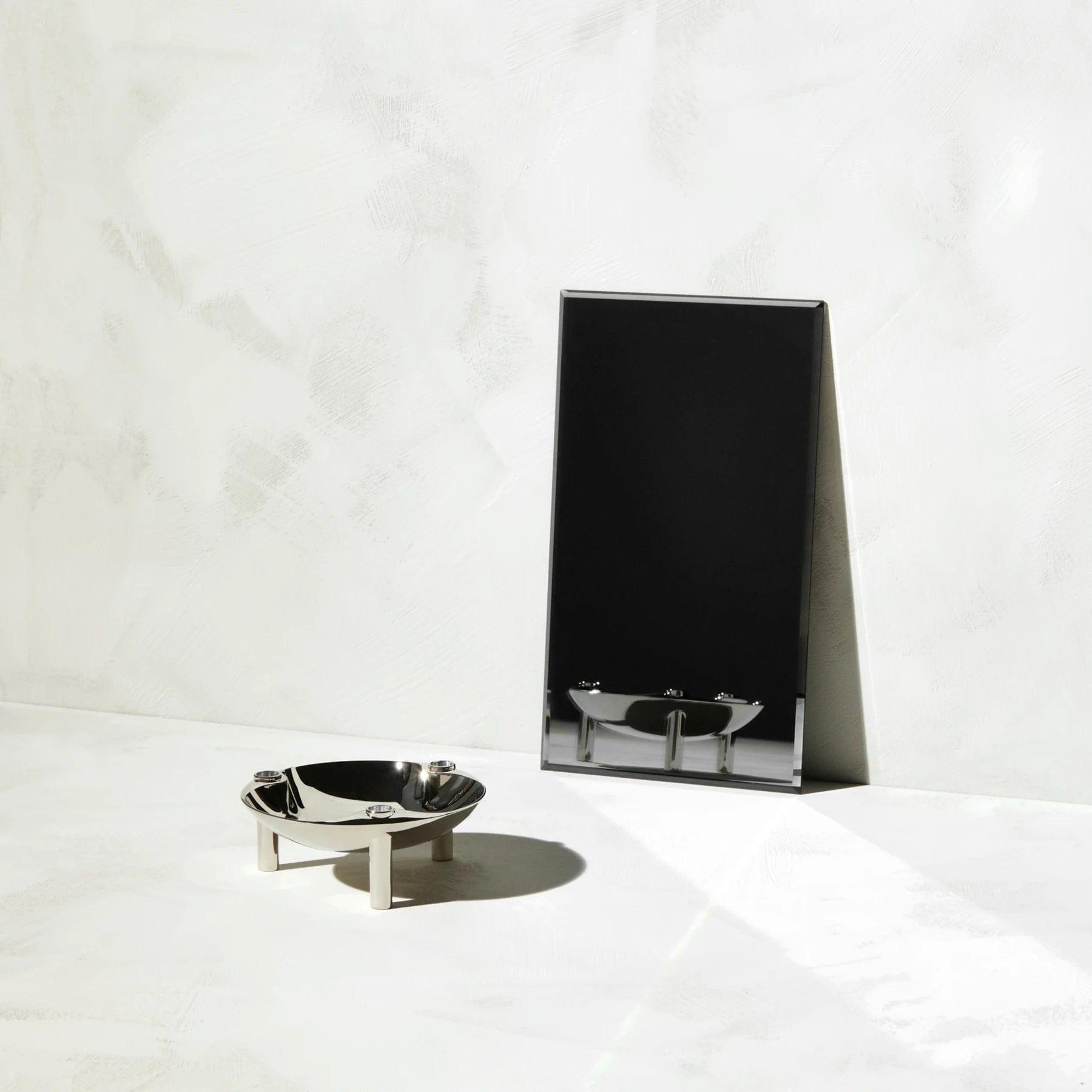 Świecznik i taca STOFF NAGEL chrom Stoff Nagel Eye on Design