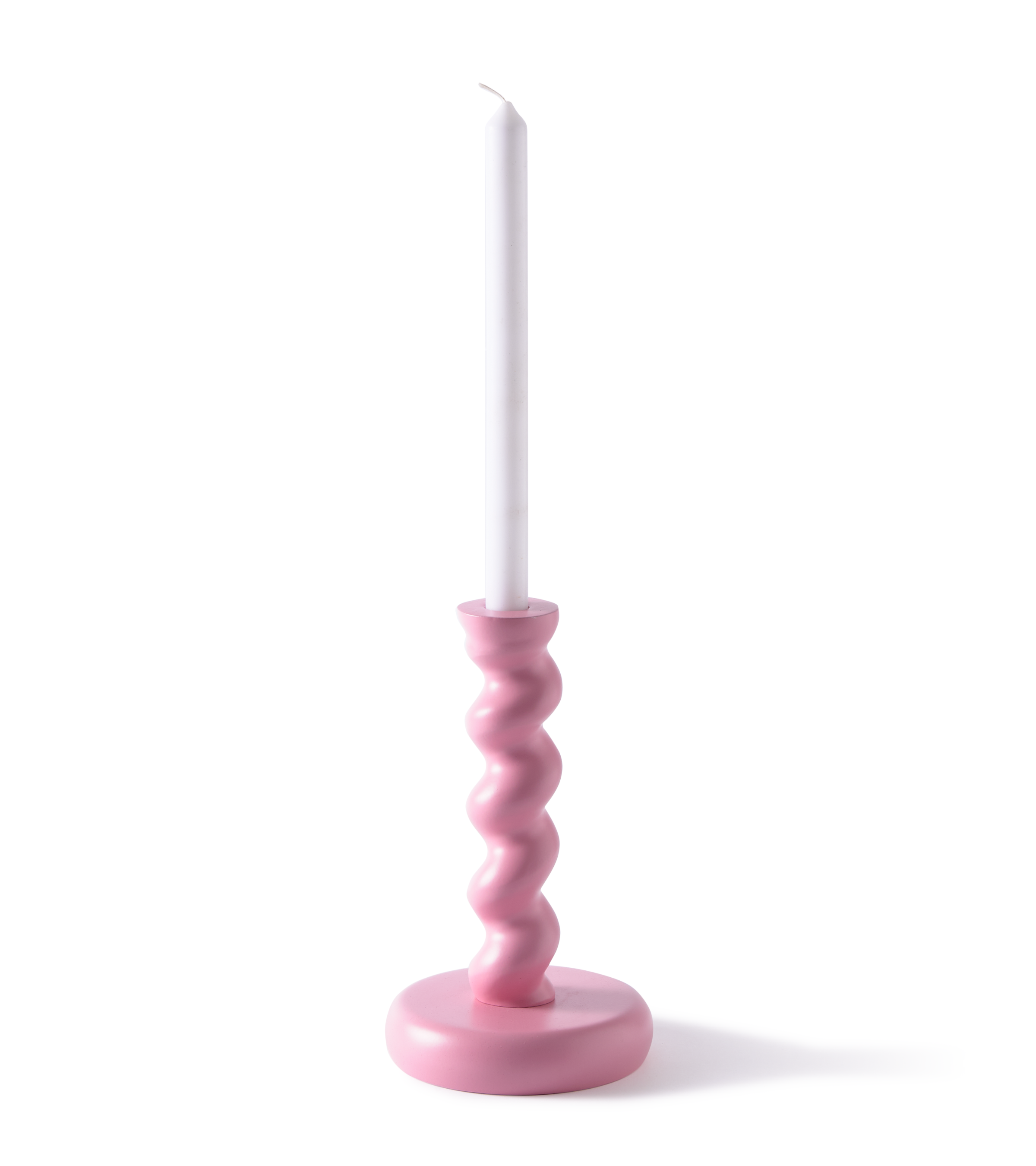 TWISTER Pink Candle Holder