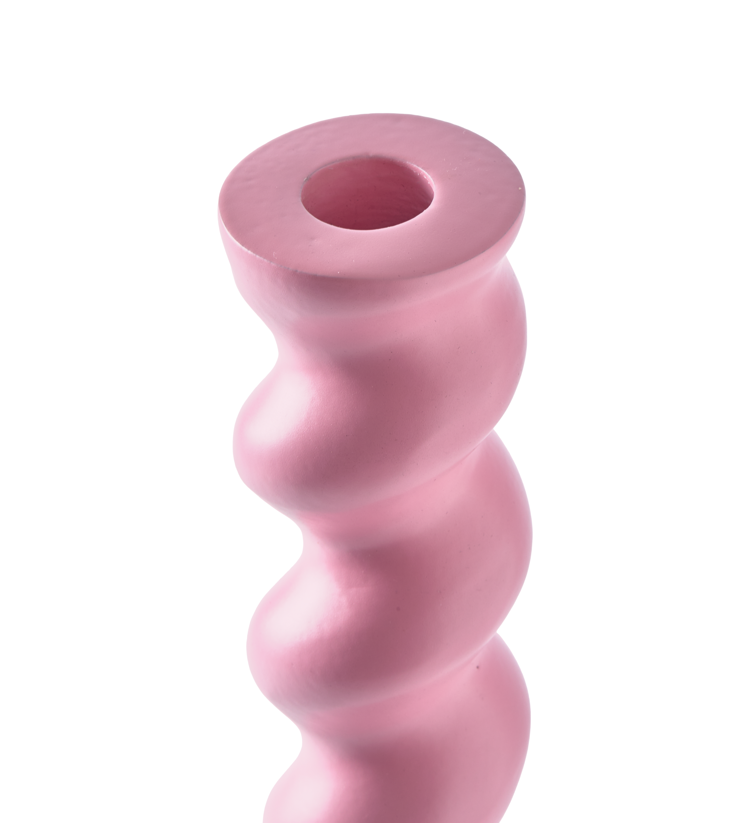 TWISTER Pink Candle Holder