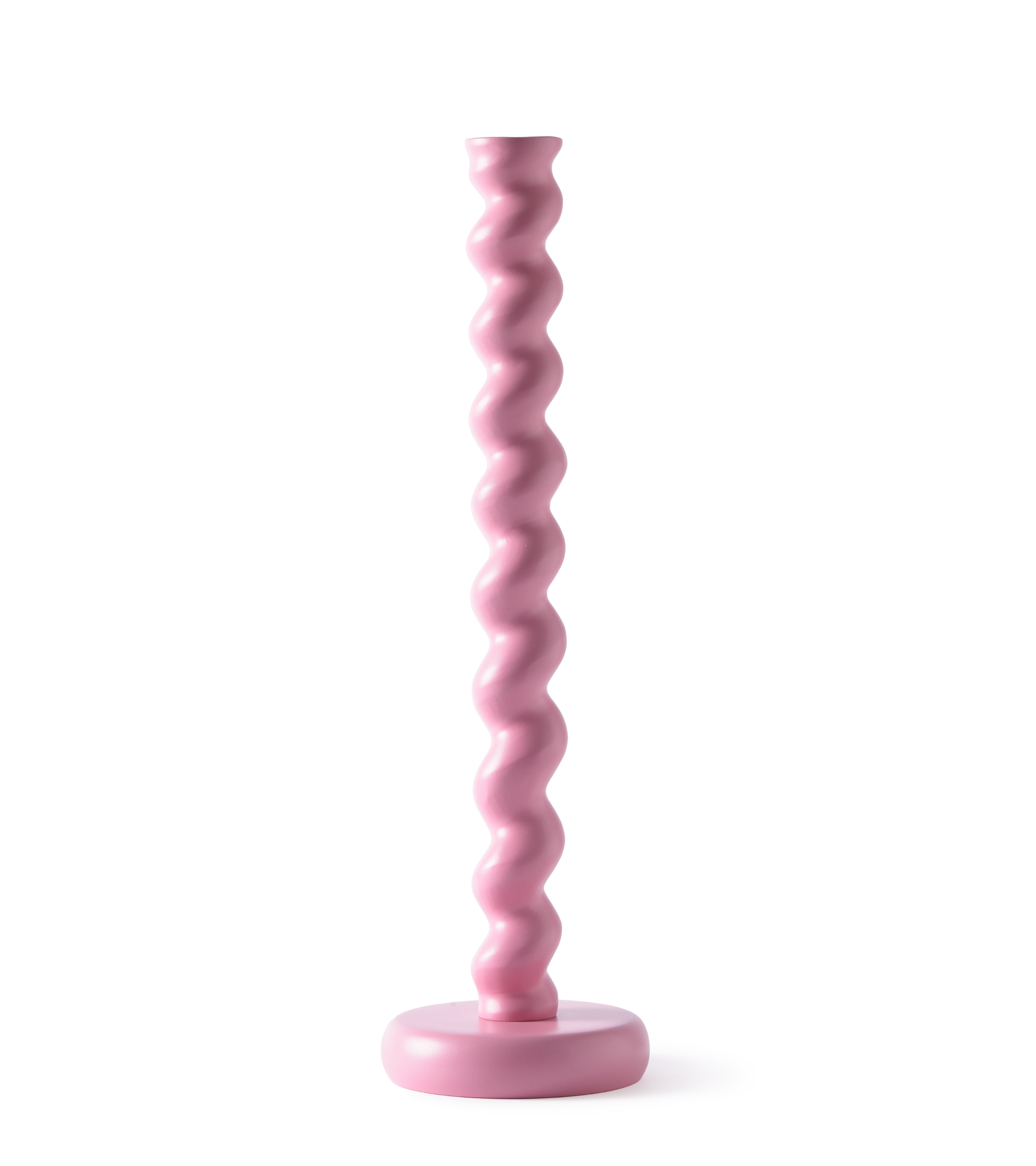 TWISTER Pink Candle Holder