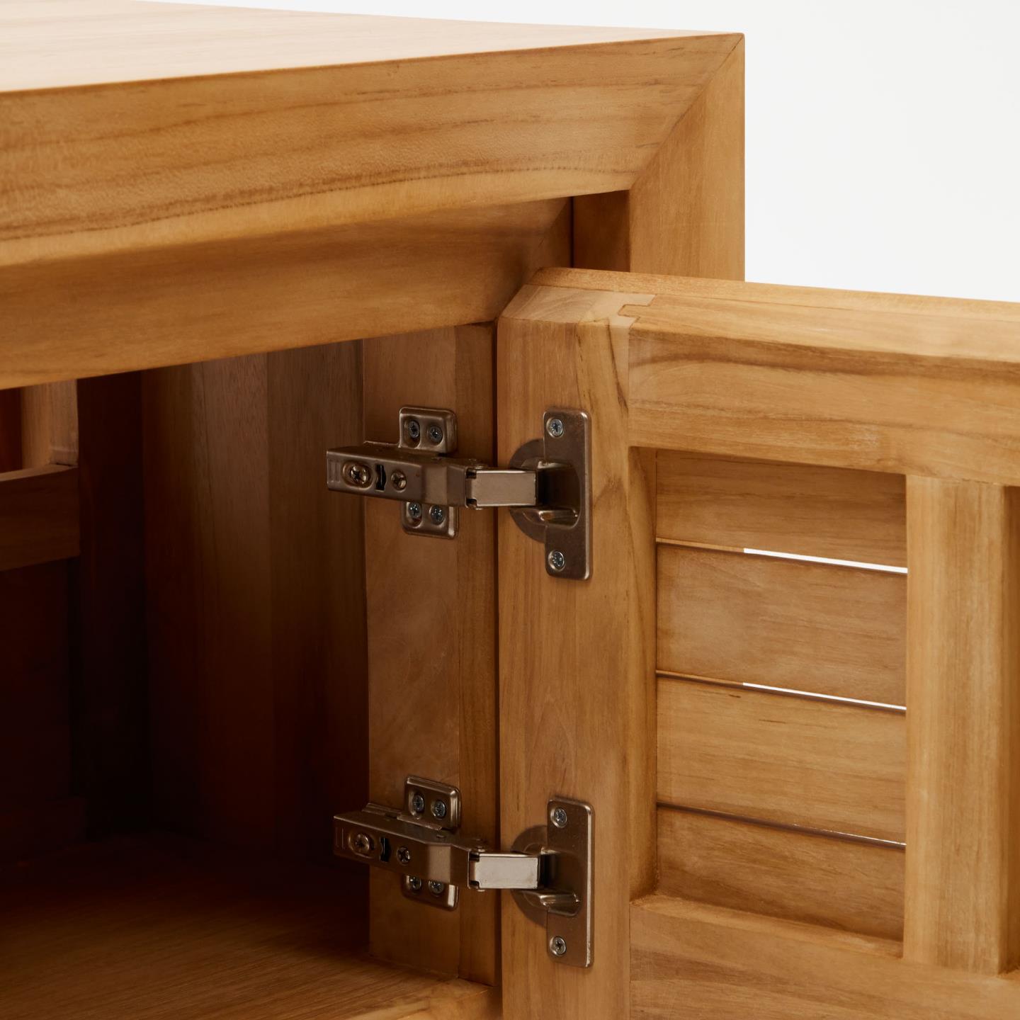 Szafka łazienkowa SAULA lite drewno tekowe La Forma Eye on Design