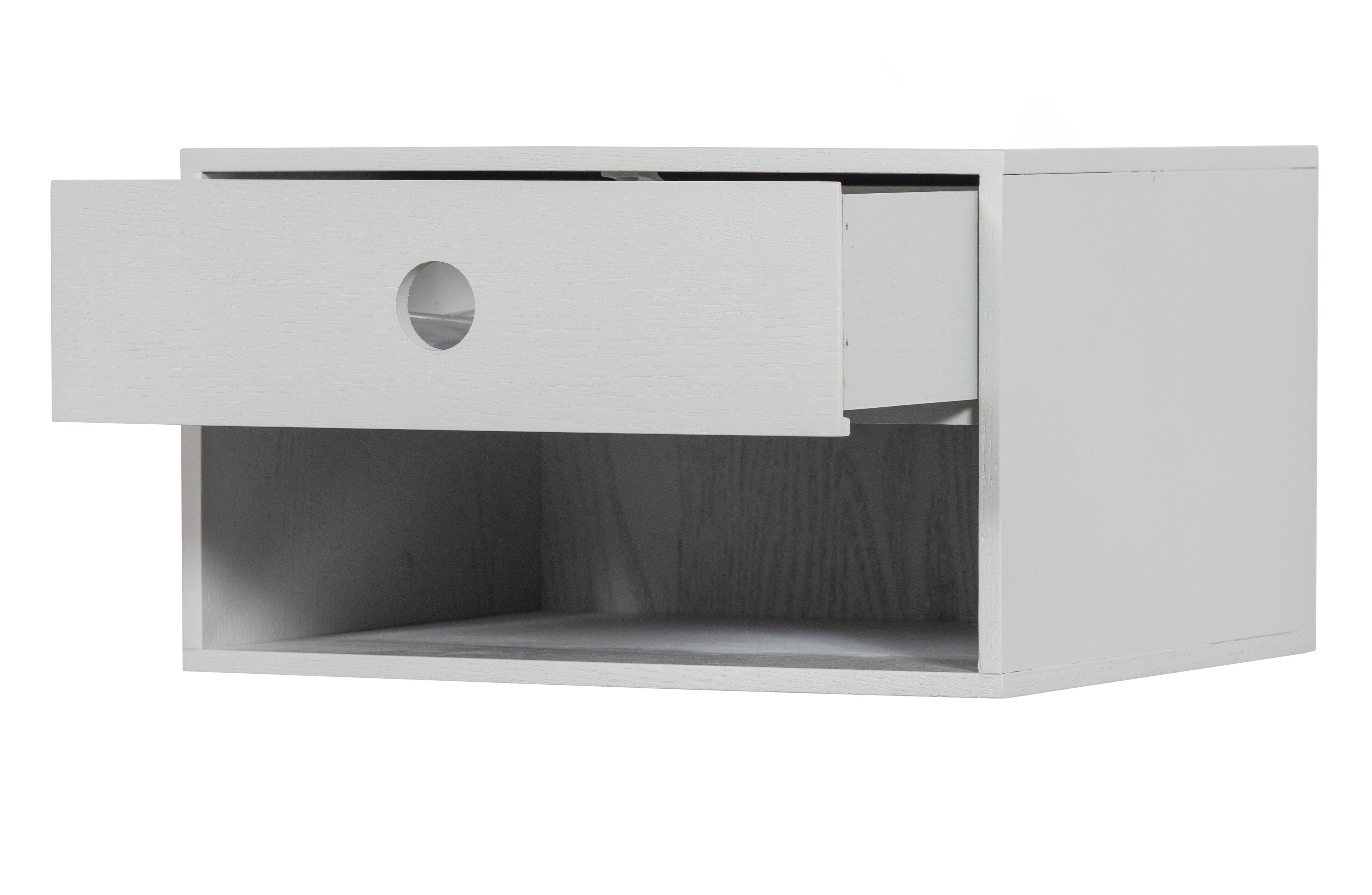 Szafka nocna wisząca NANCY popielaty Woood Eye on Design