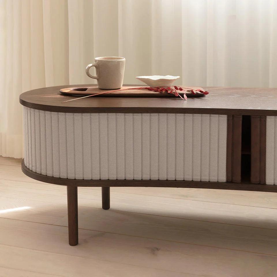 Szafka RTV AUDACIOUS baby blue z ciemnym dębem UMAGE Eye on Design