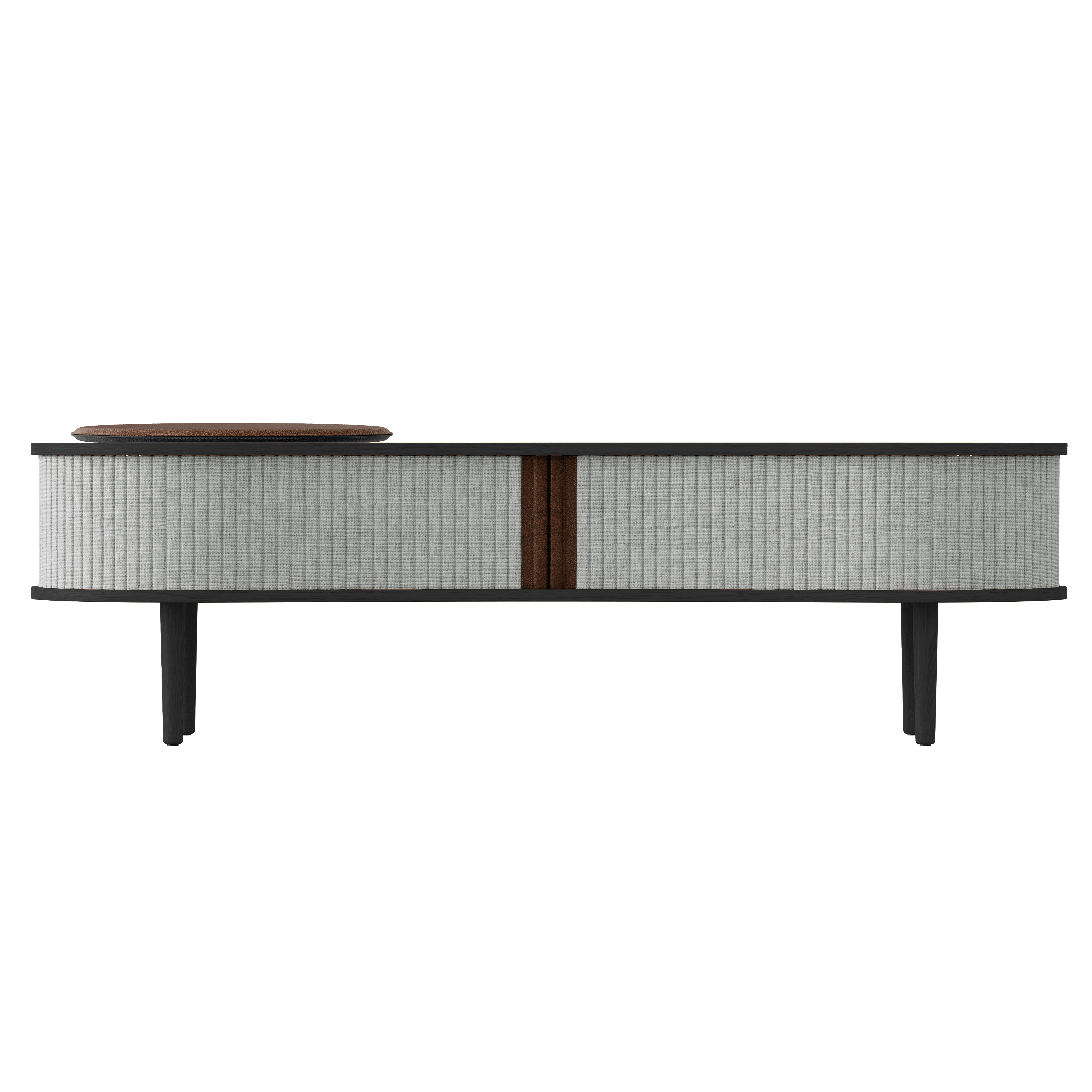 Szafka RTV AUDACIOUS baby blue z czarnym dębem UMAGE Eye on Design