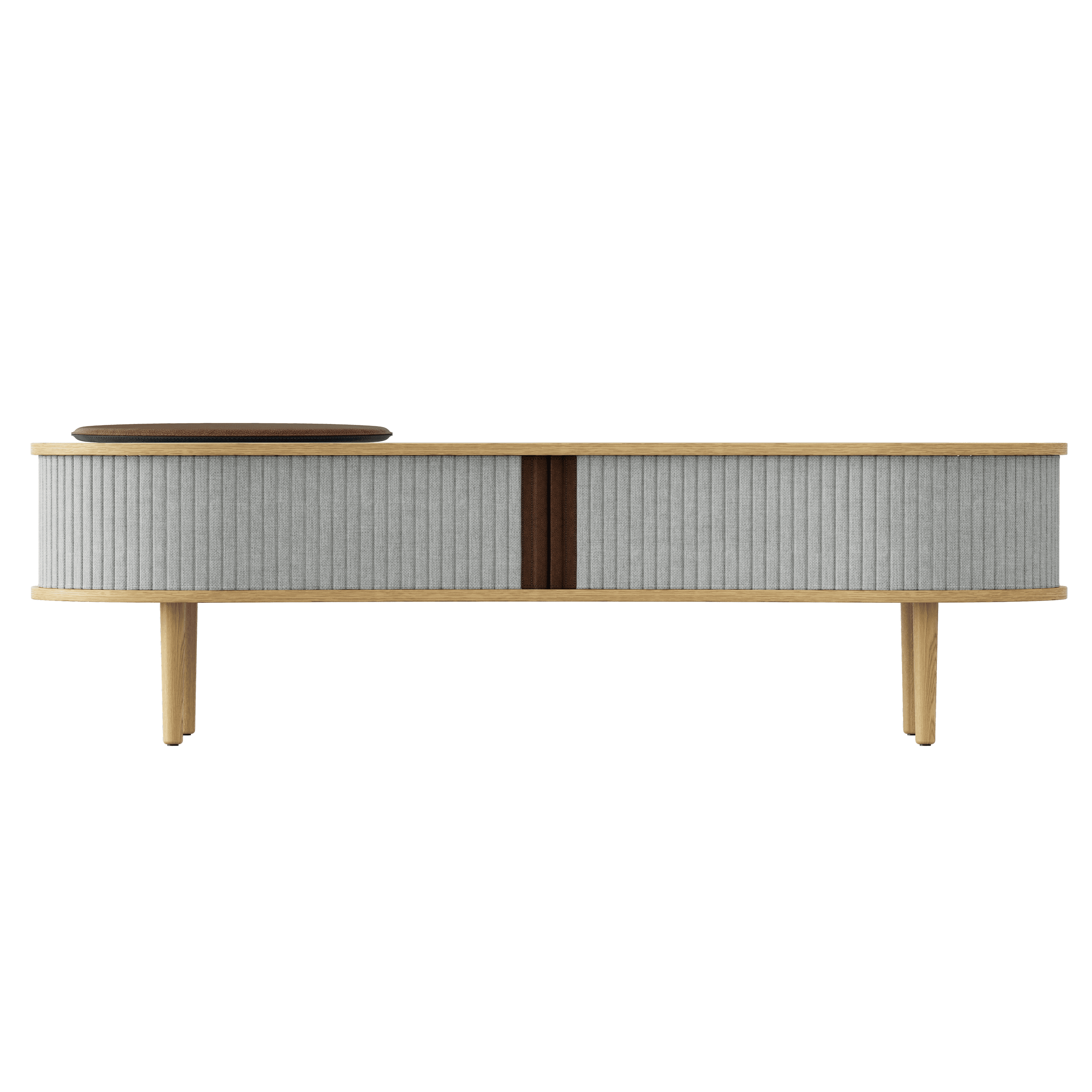 Szafka RTV AUDACIOUS baby blue z dębem UMAGE Eye on Design