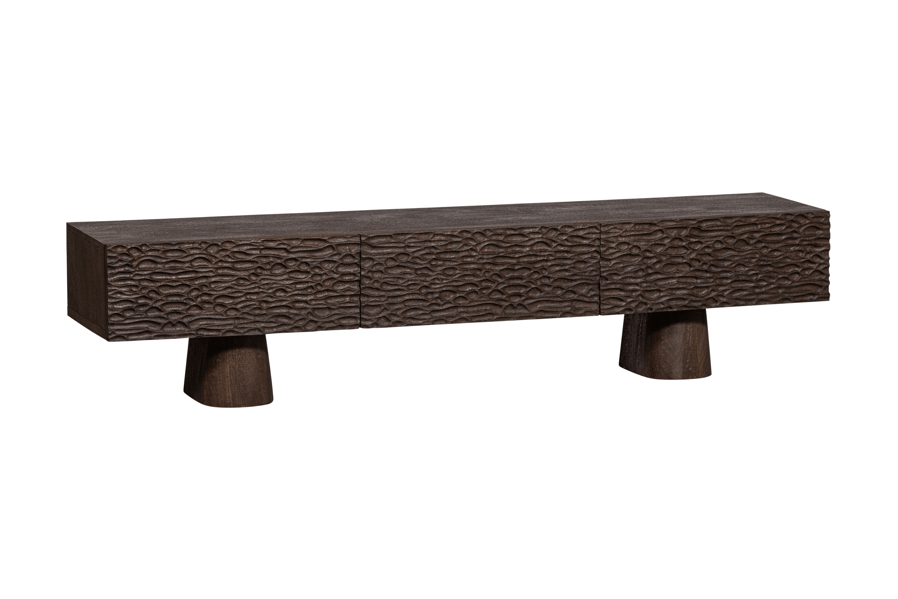 Szafka RTV CRUMBLE drewno mango Be Pure Eye on Design