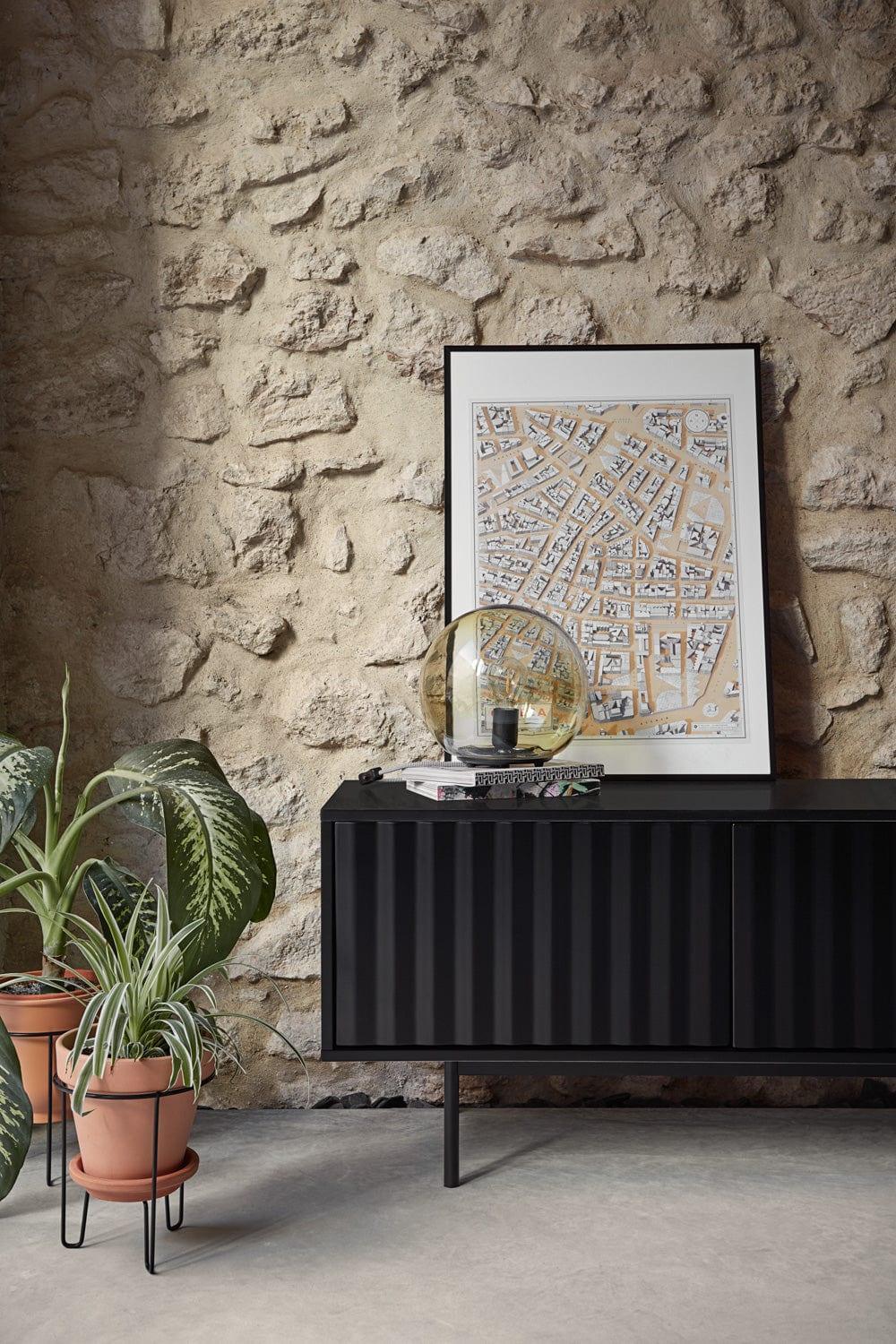 Szafka RTV SIERRA 2D szary Teulat Eye on Design