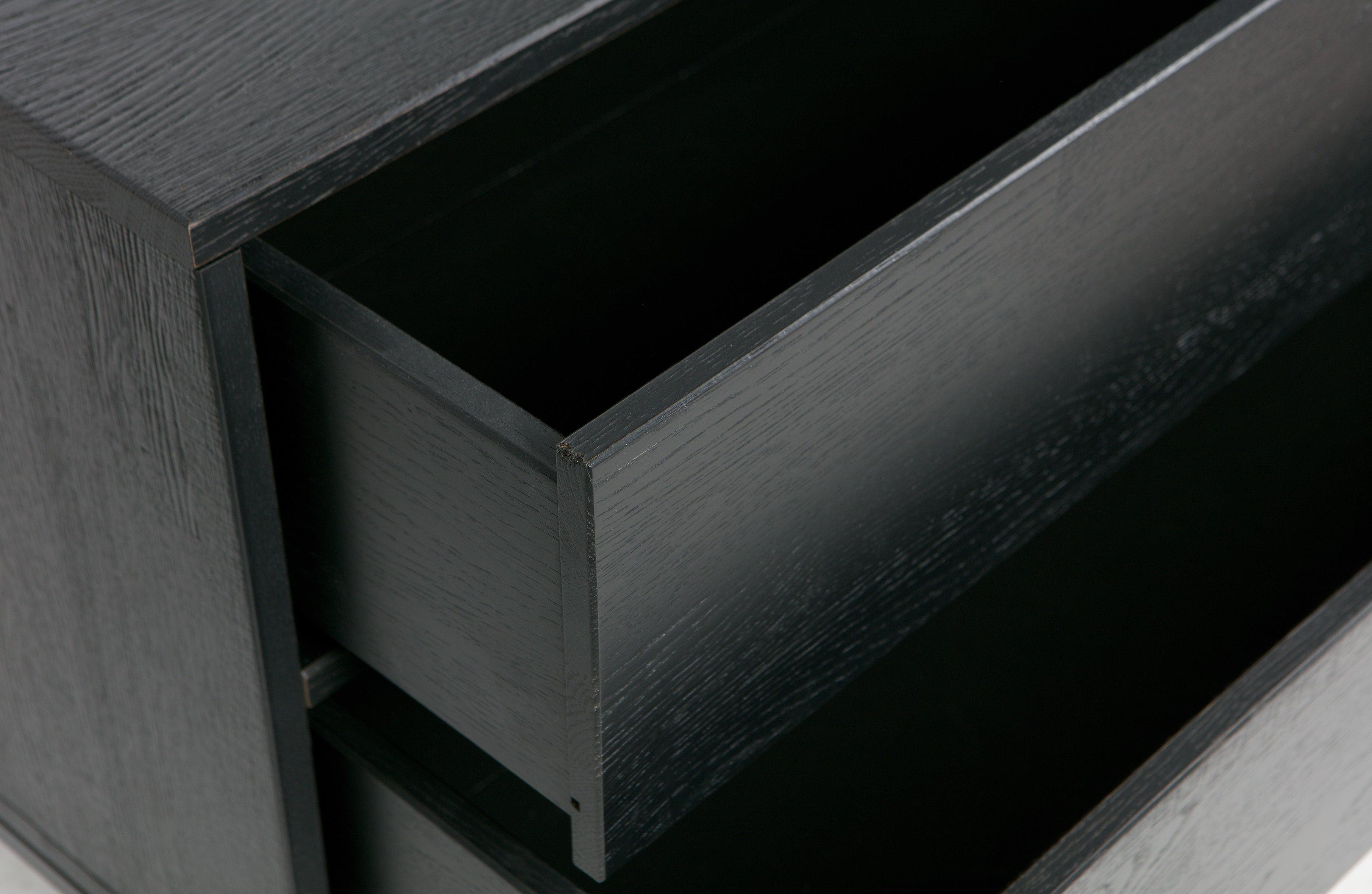 Szafka RTV SILAS czarny Woood Exclusive Eye on Design