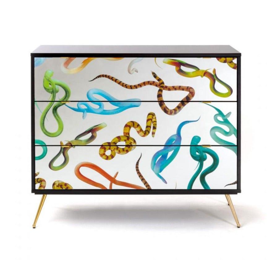 Szafka SNAKES z 3 szufladami Seletti Eye on Design