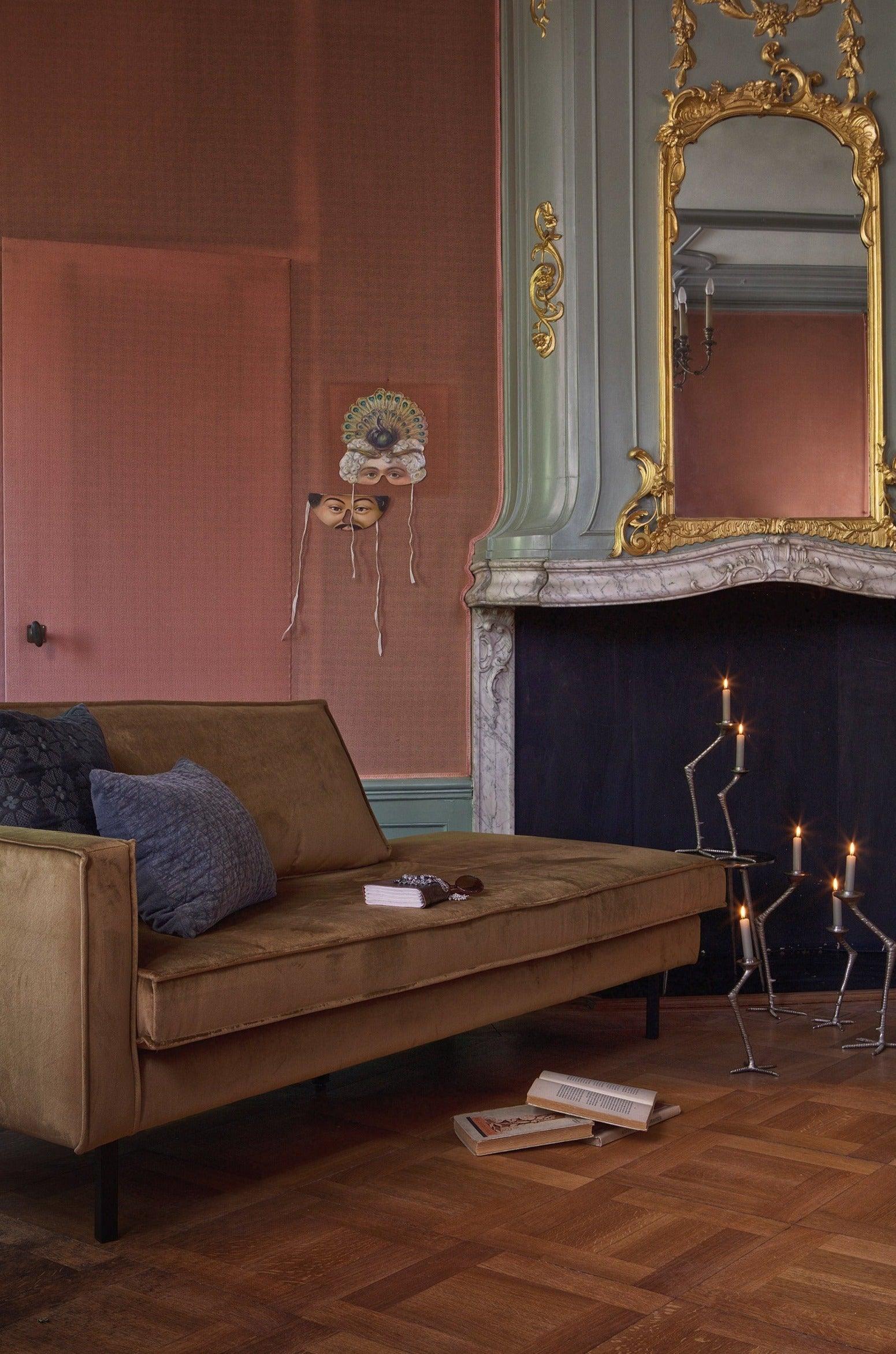 Szezlong aksamitny lewostronny RODEO antracytowy Be Pure Eye on Design