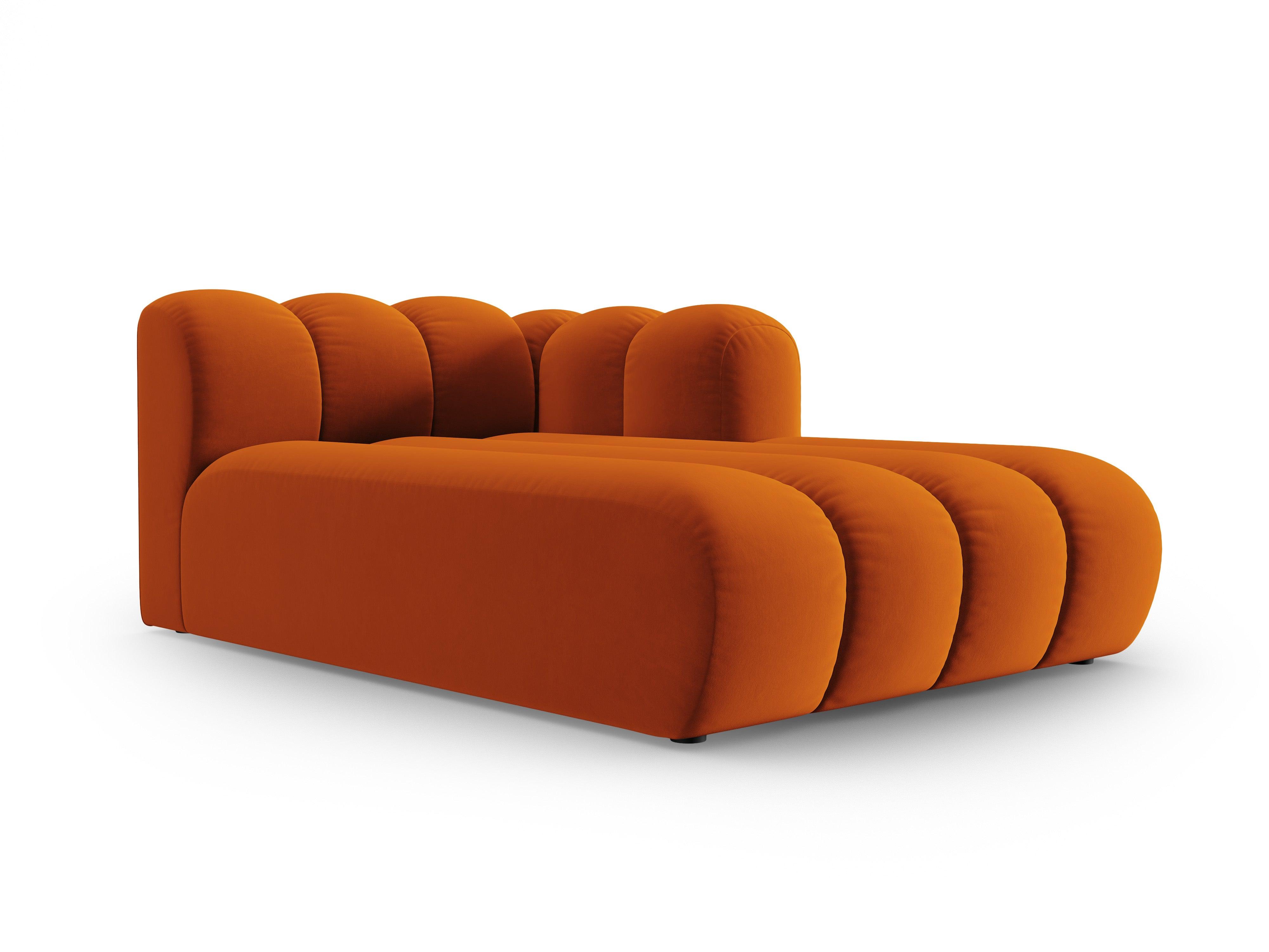 Szezlong aksamitny prawostronny SKYLER ceglany Interieurs 86 Eye on Design