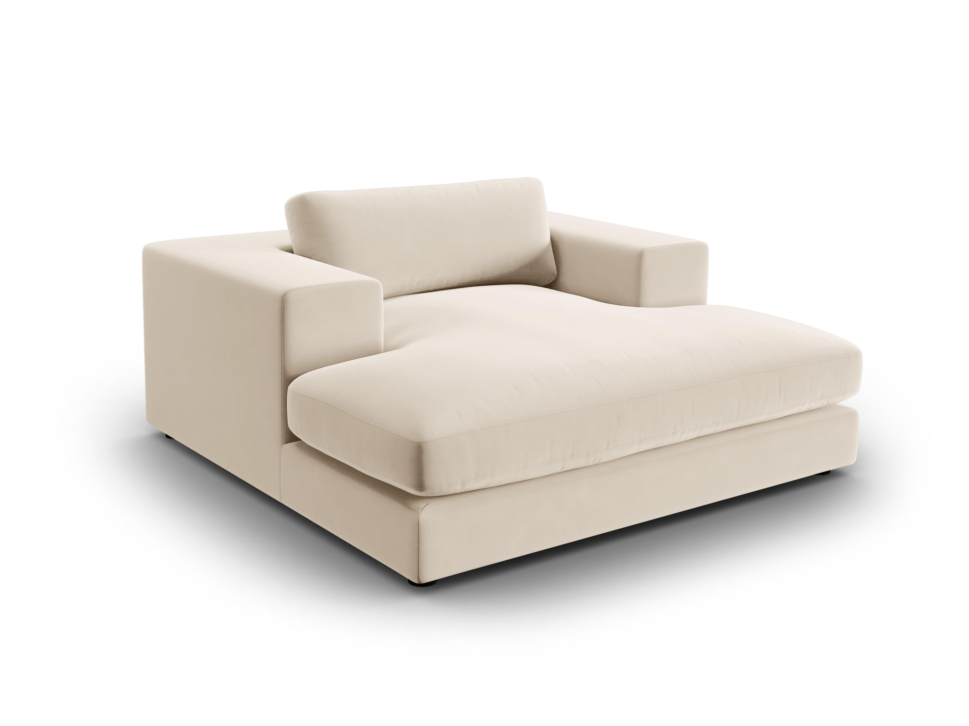 Szezlong aksamitny TENDANCE beżowy CXL by Christian Lacroix Eye on Design