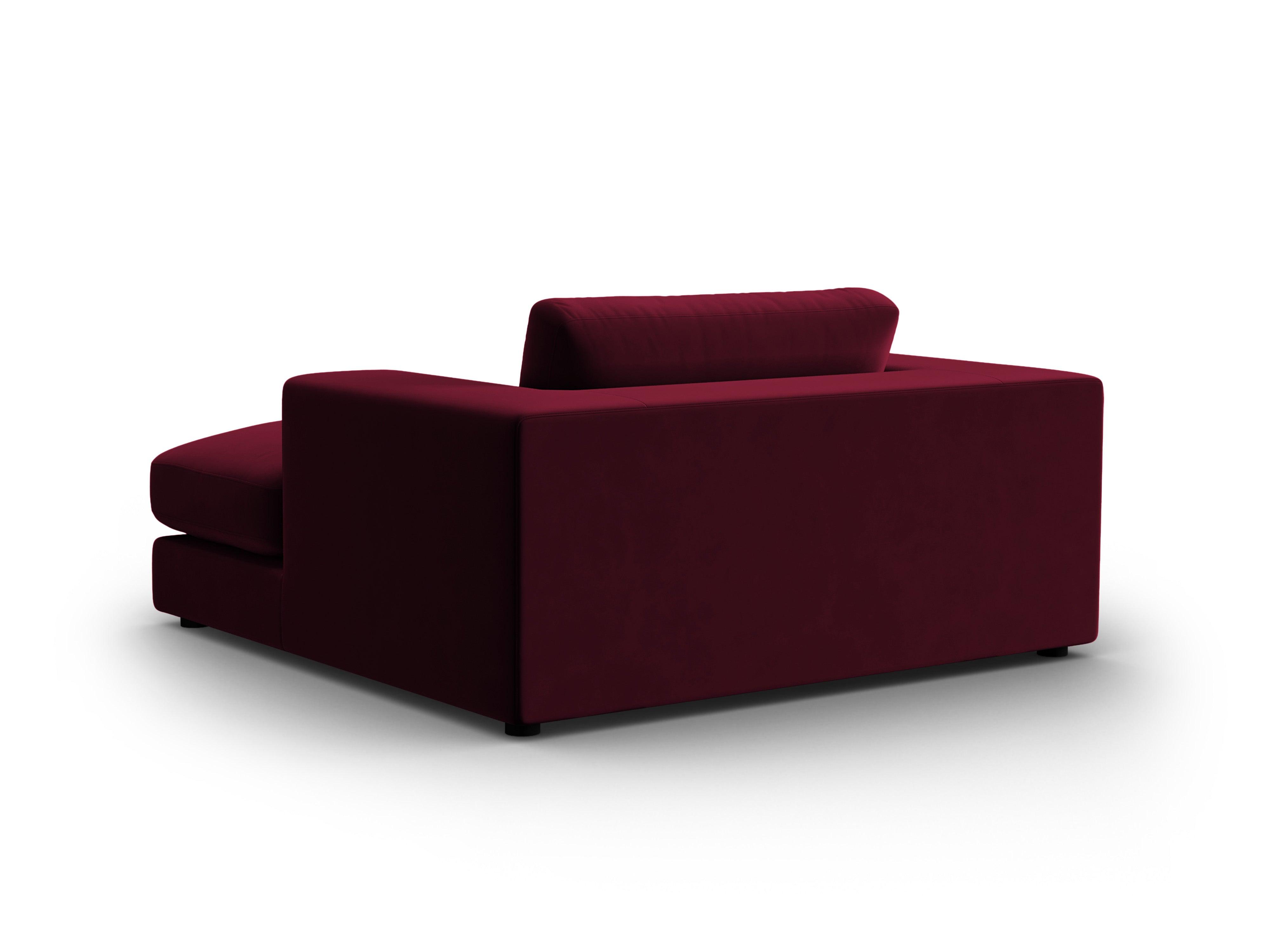 Szezlong aksamitny TENDANCE bordowy – CXL by Christian Lacroix