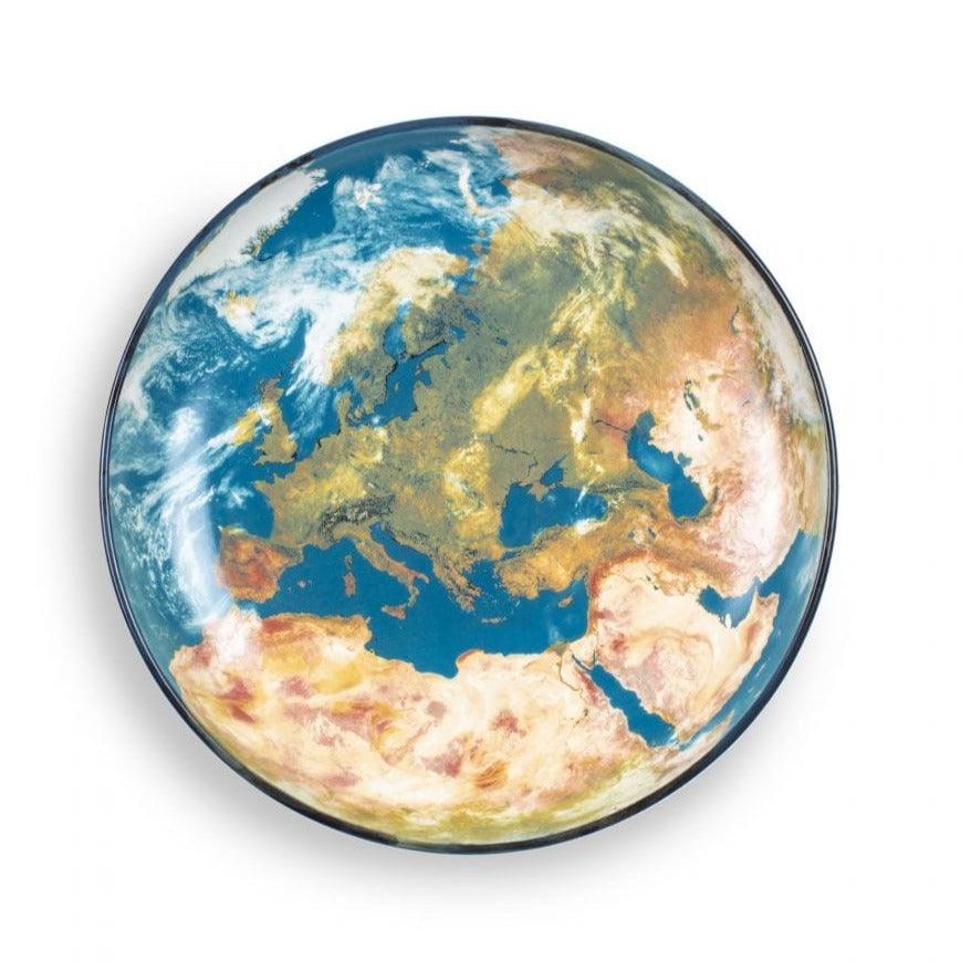Taca COSMIC DINER EARTH EUROPE porcelanowy Seletti Eye on Design