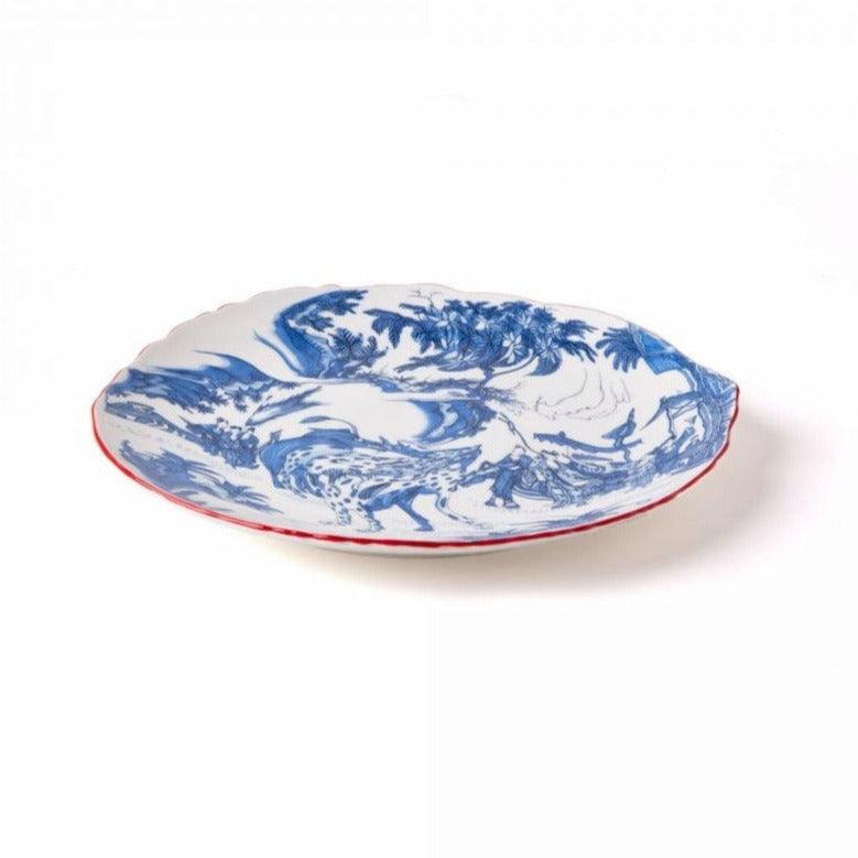 Talerz CLASSICS ON ACID - BLUE CHOINOISERIE porcelanowy Seletti Eye on Design