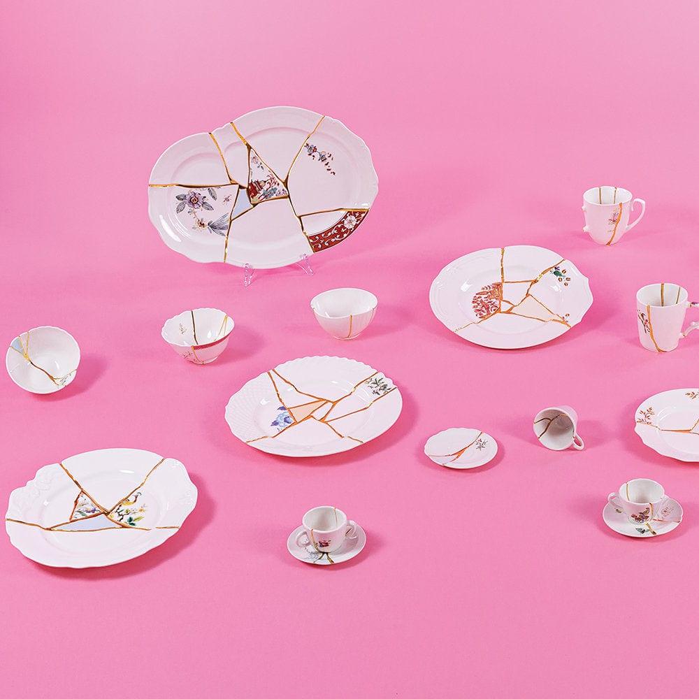 Talerz głęboki KINTSUGI #2 porcelanowy Seletti Eye on Design