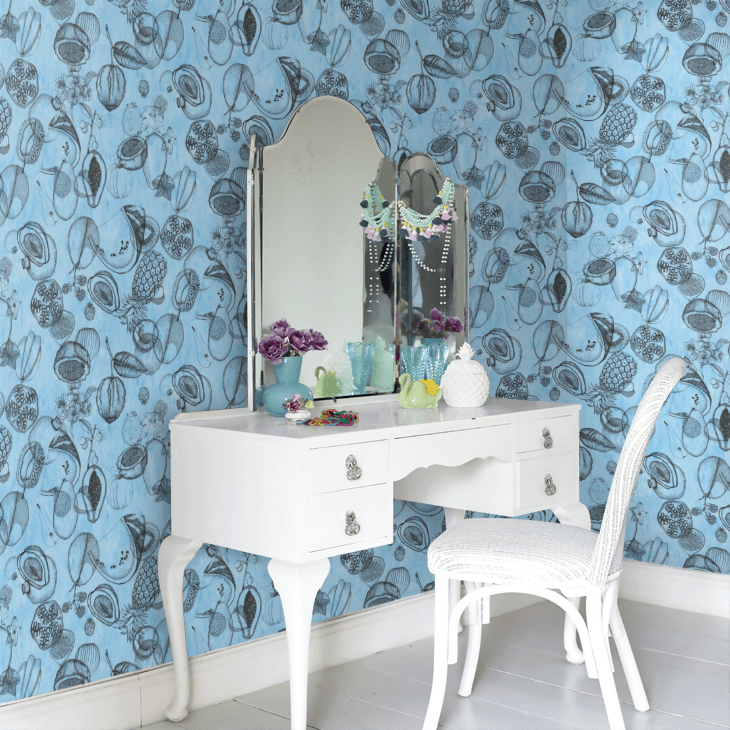 Tapeta AGUA PARATI - CELADON niebieski Christian Lacroix Eye on Design