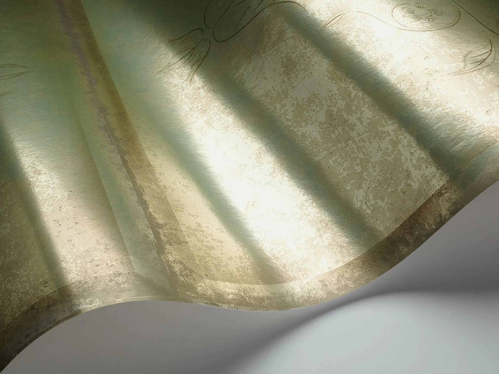 Tapeta ALBEMARLE - Albery złoty z folią Cole & Son Eye on Design