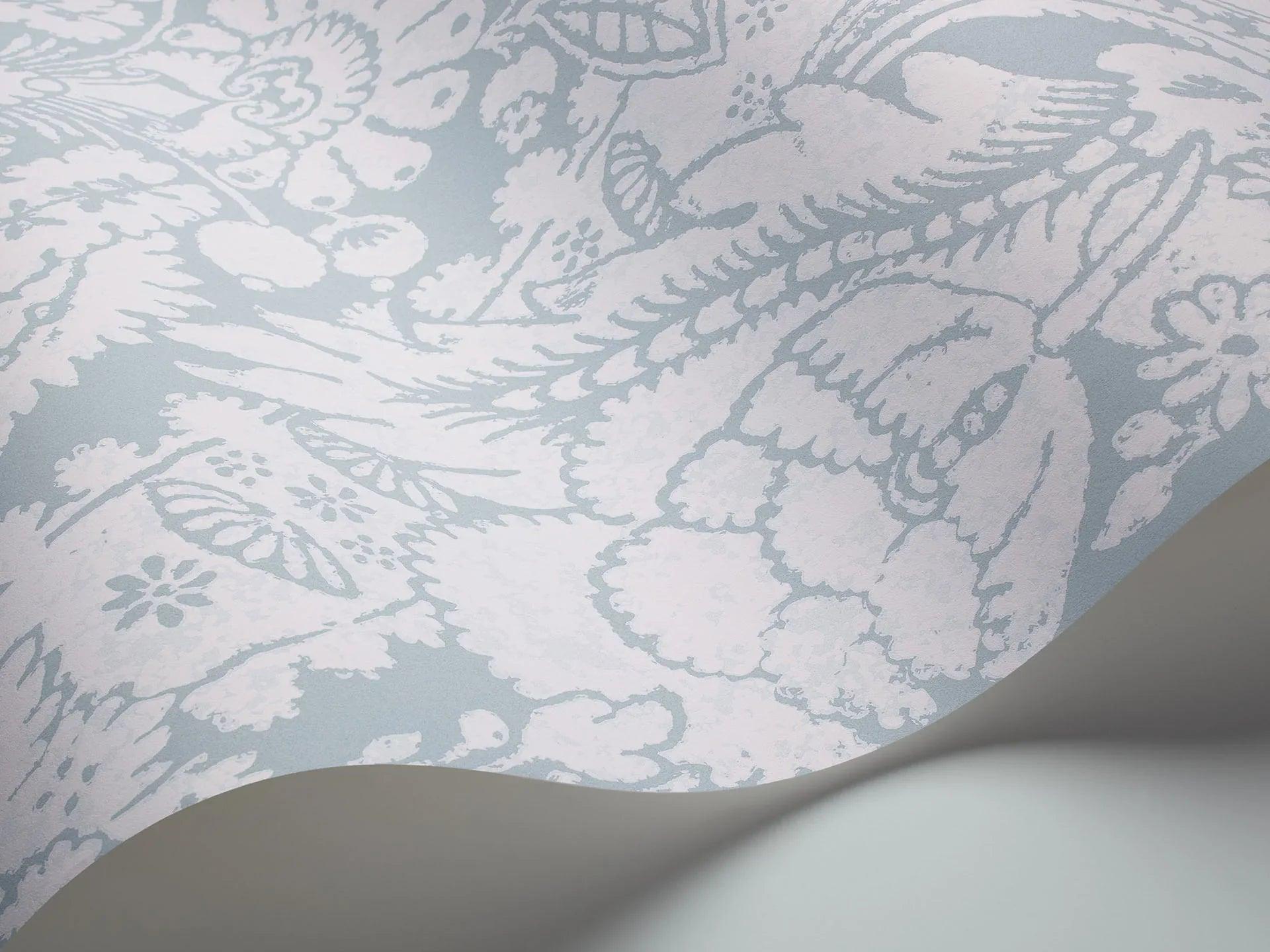 Tapeta ALBEMARLE - Chatterton biały na błękicie Cole & Son Eye on Design