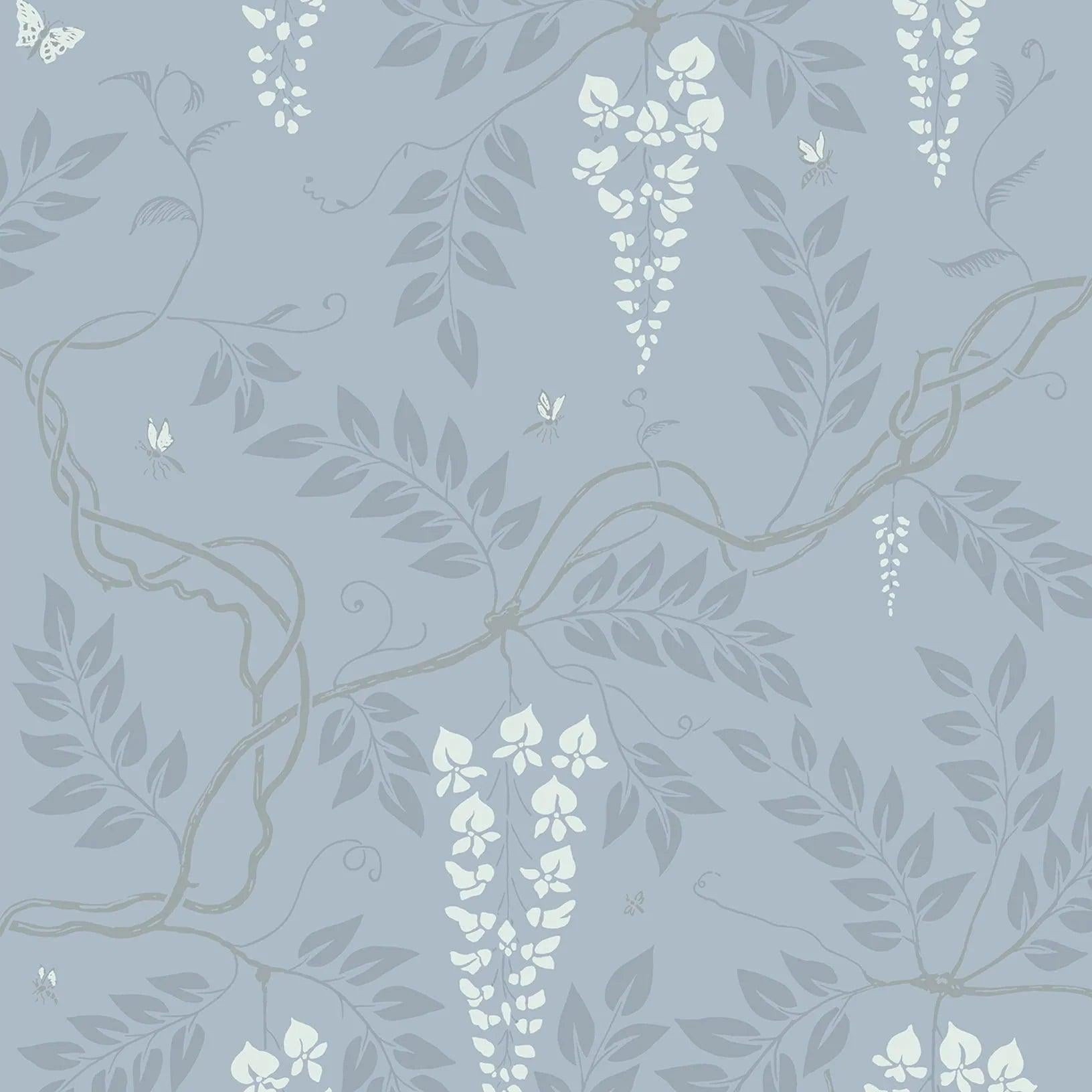 Tapeta ARCHIVE ANTHOLOGY - Egerton srebrny błękit Cole & Son Eye on Design