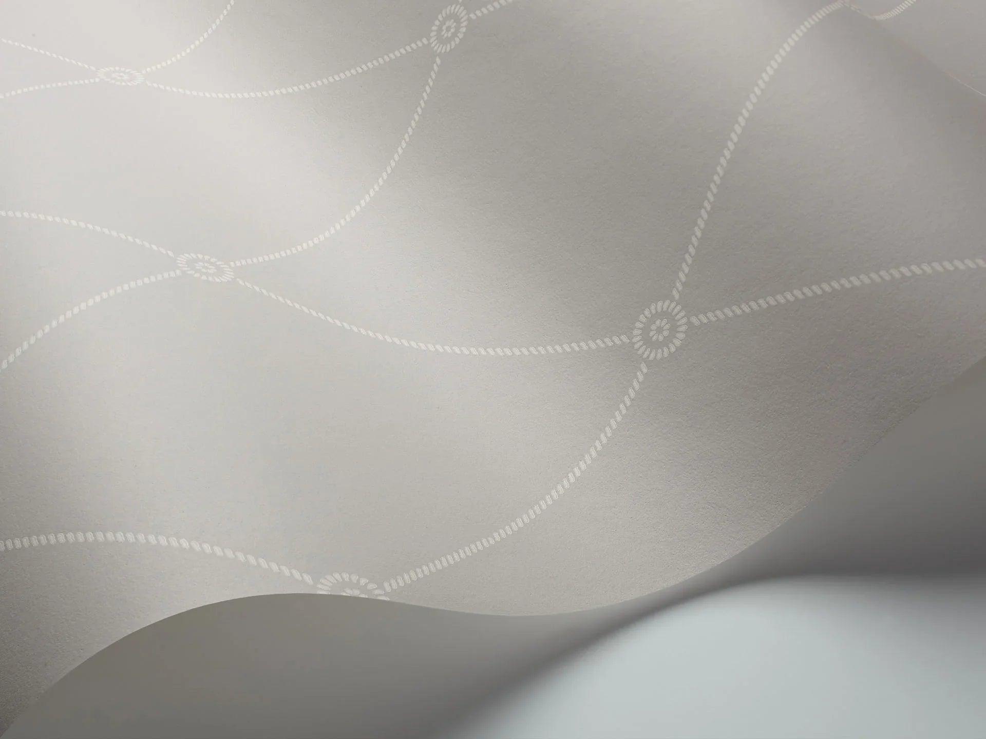 Tapeta ARCHIVE ANTHOLOGY - Large Georgian Rope Trellis szary Cole & Son Eye on Design