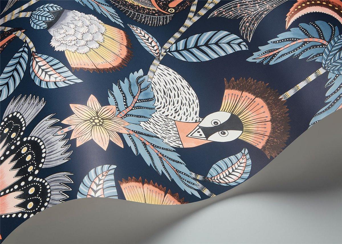 Tapeta ARDMORE JABULA - Nene błękit na granacie Cole & Son Eye on Design