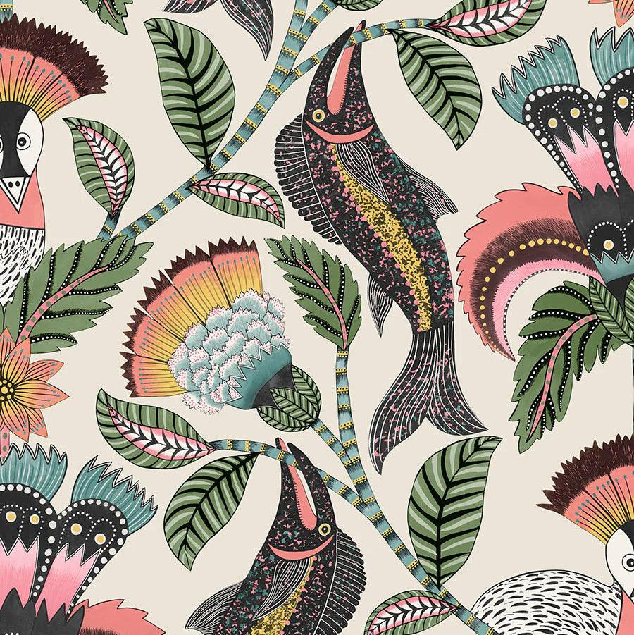 Tapeta ARDMORE JABULA - Nene zieleń na pergaminie Cole & Son Default Title Eye on Design