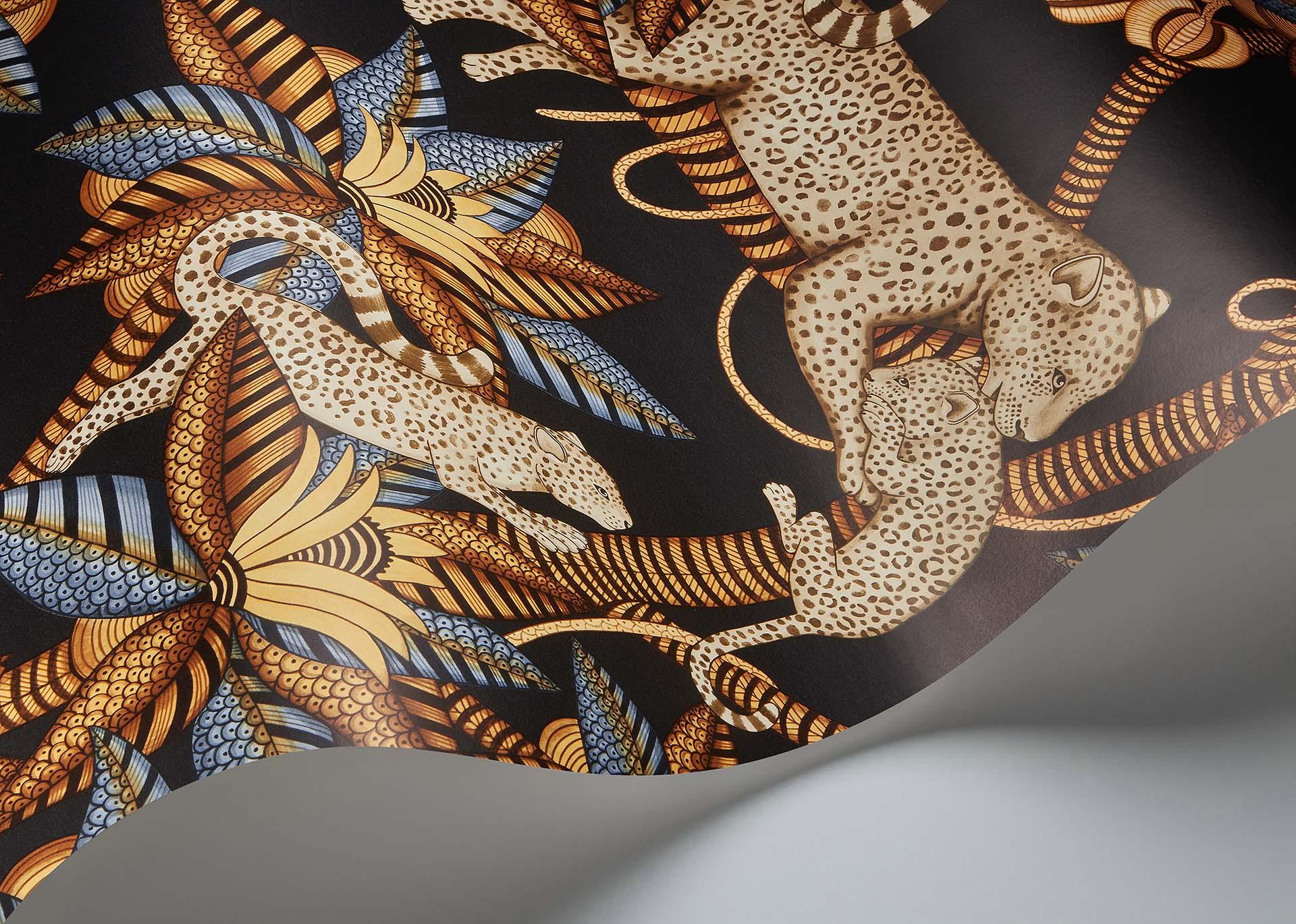 Tapeta ARDMORE JABULA - Satara terakota na czarnym Cole & Son Eye on Design