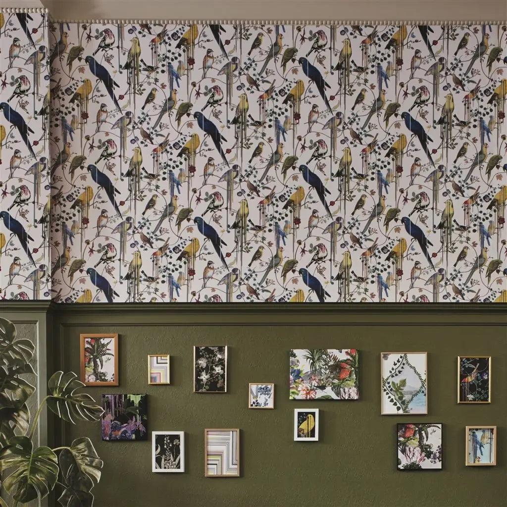 Tapeta BIRDS SINFONIA SOURCE błękitny Christian Lacroix Eye on Design