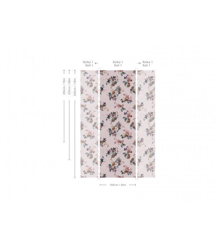 Tapeta Blush Garden Pink Wallcolors Eye on Design