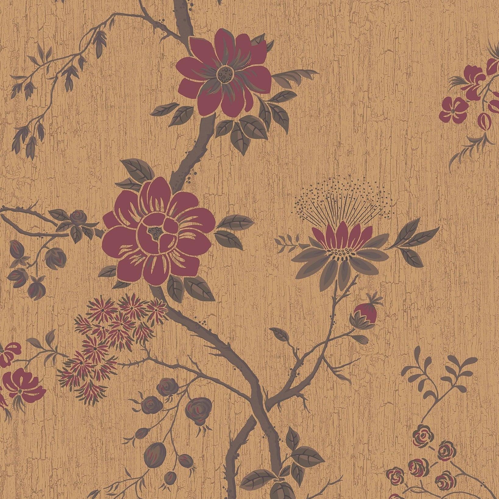 Tapeta BOTANICAL BOTANICA - Camellia metaliczne złoto Cole & Son Eye on Design