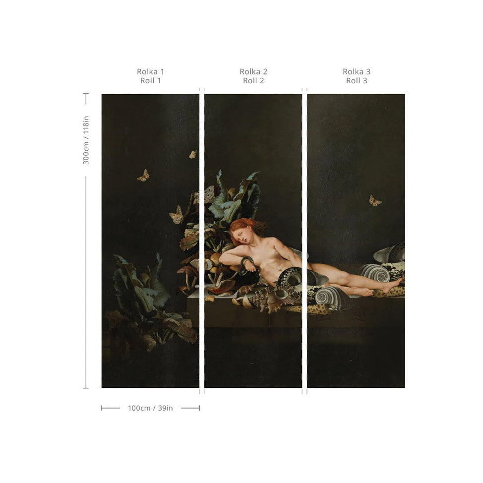 Tapeta na flizelínu CLEOPATRA černá