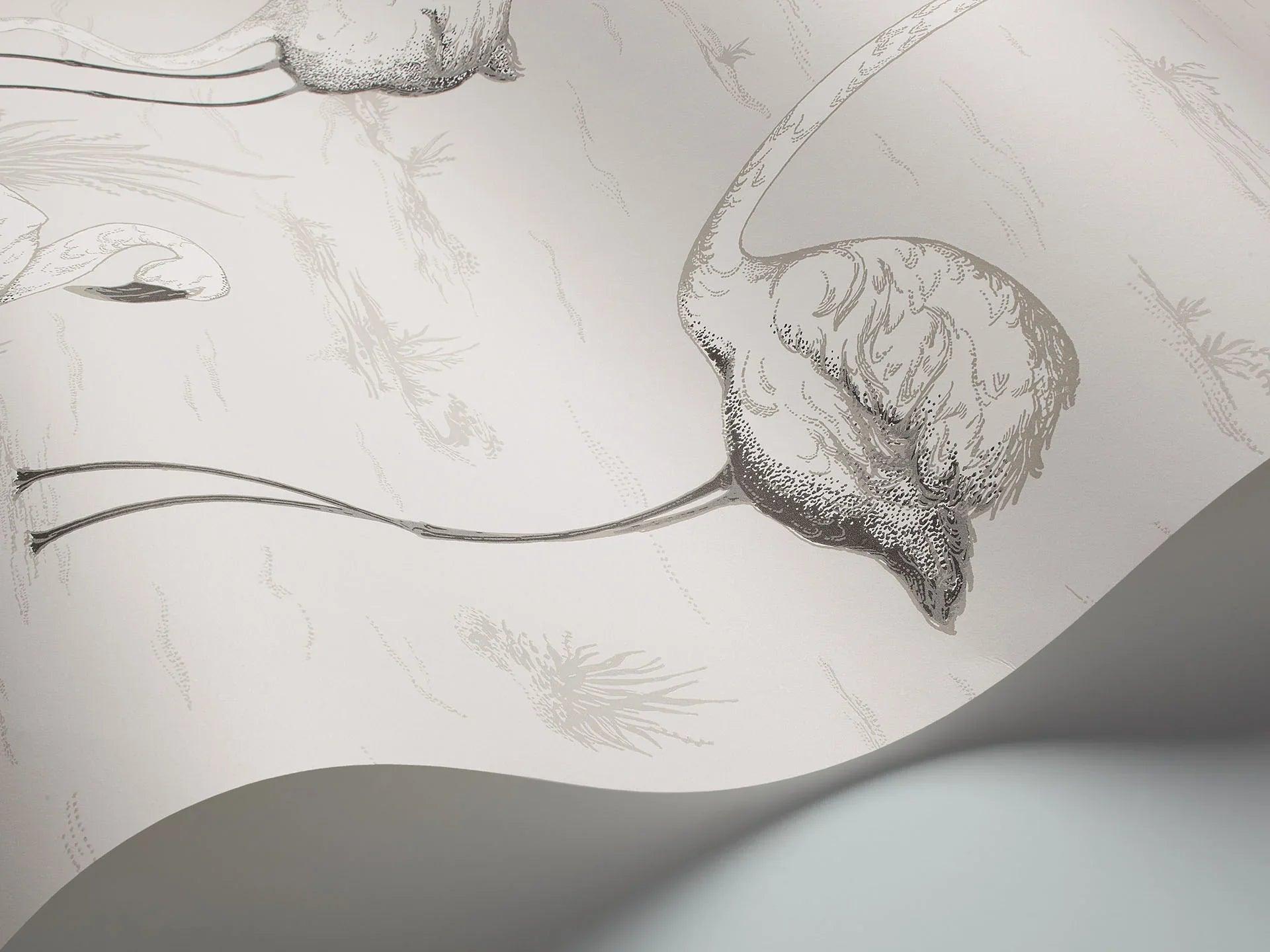 Tapeta CONTEMPORARY COLLECTION - Flamingos szary Cole & Son Eye on Design