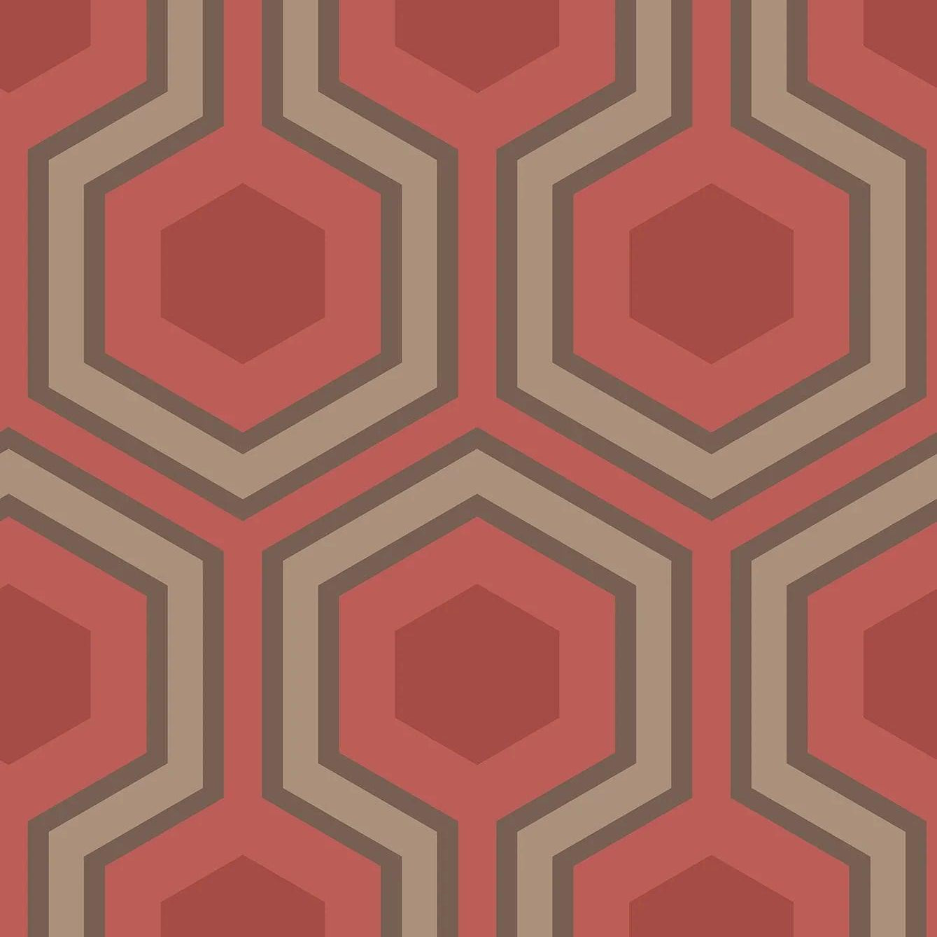 Tapeta CONTEMPORARY COLLECTION - Hicks' Grand czerwony Cole & Son Eye on Design