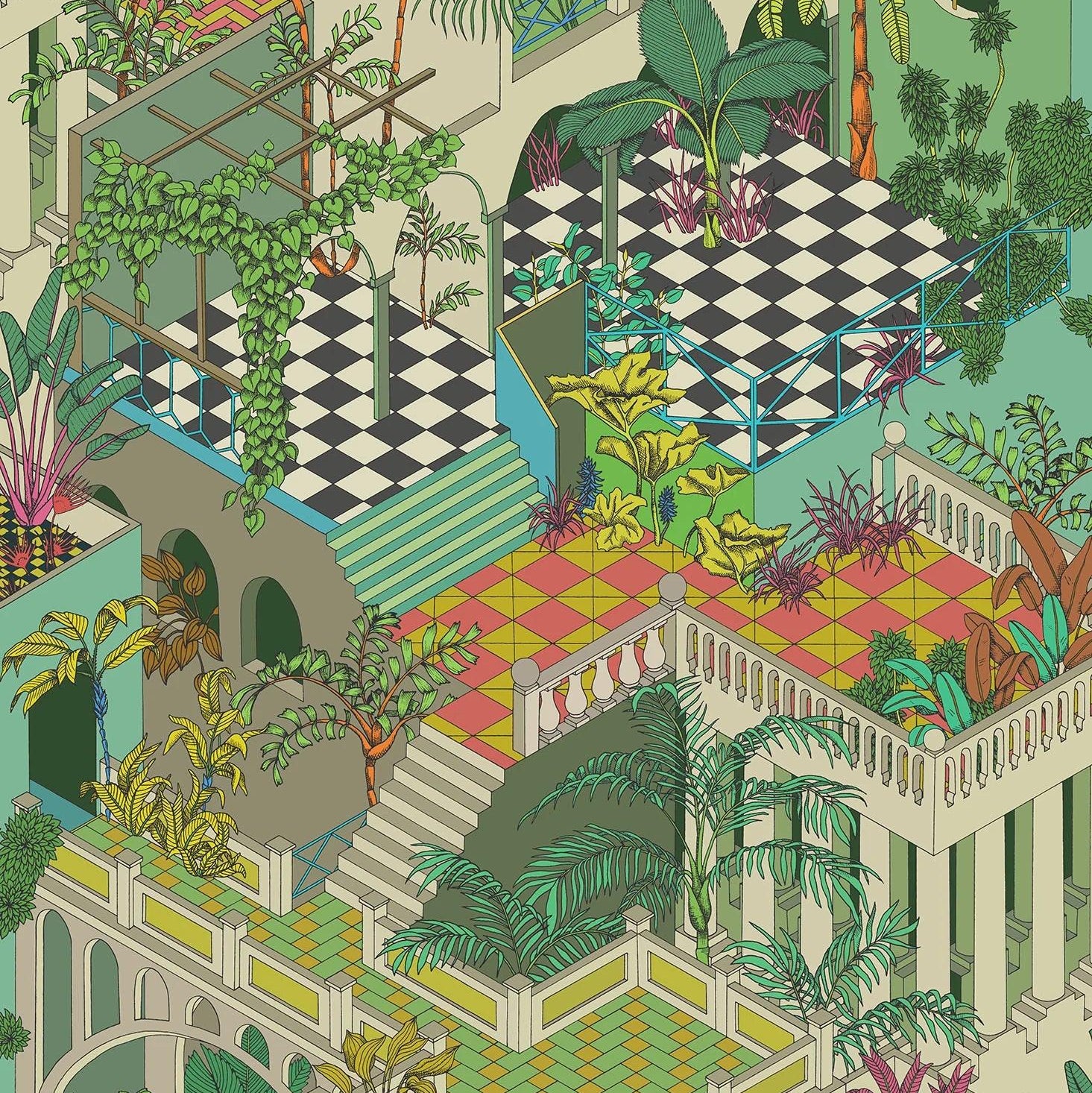 Tapeta CONTEMPORARY COLLECTION - Miami zielony Cole & Son Default Title Eye on Design