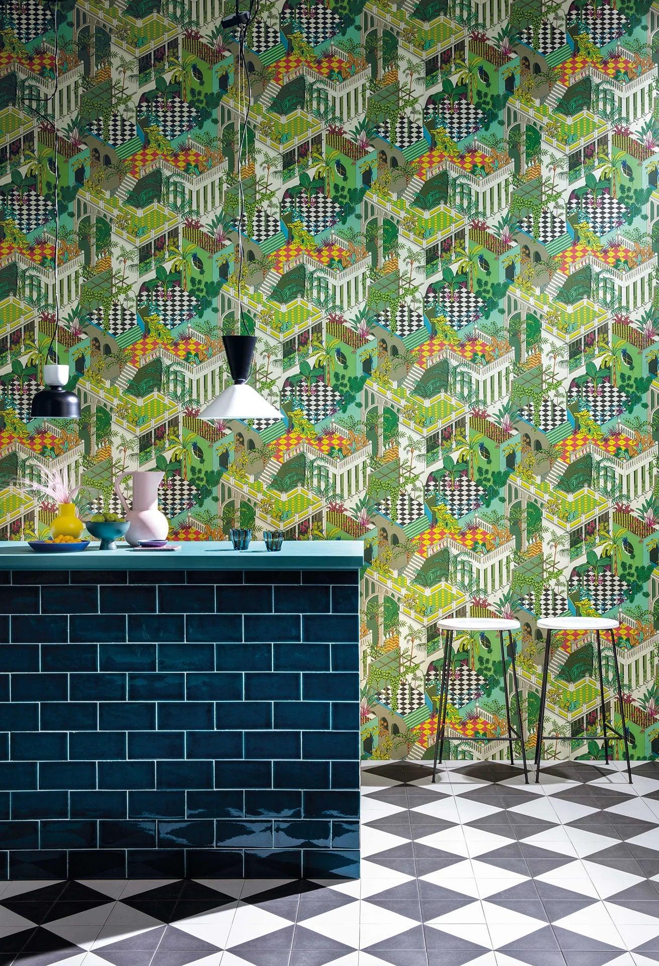 Tapeta CONTEMPORARY COLLECTION - Miami zielony Cole & Son Eye on Design