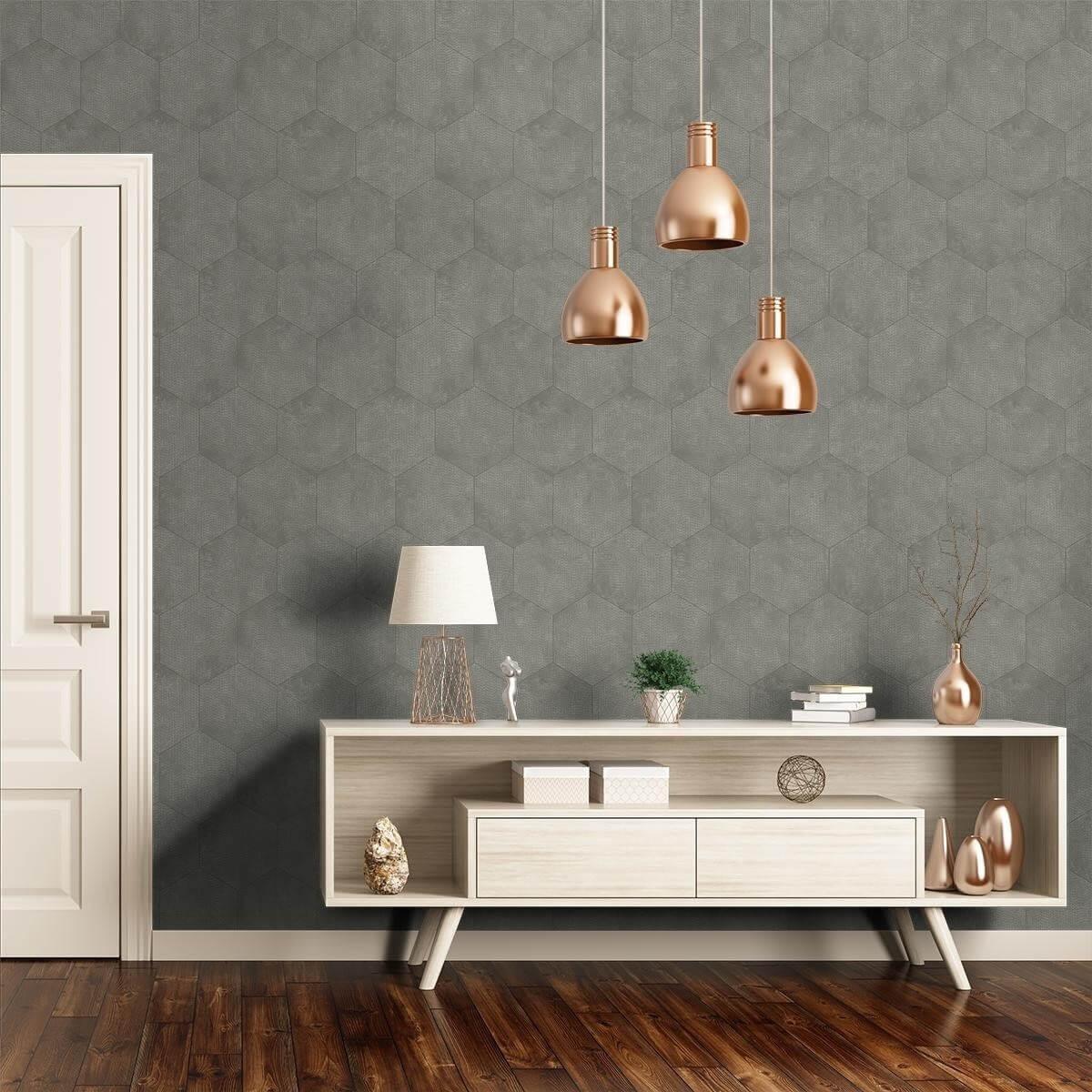 Tapeta CURIO - Mineral ciemny szary Cole & Son Eye on Design